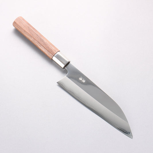 黒鳥 銀三鋼 磨き仕上げ 舟行包丁 180mm ウォルナット柄 - 清助刃物