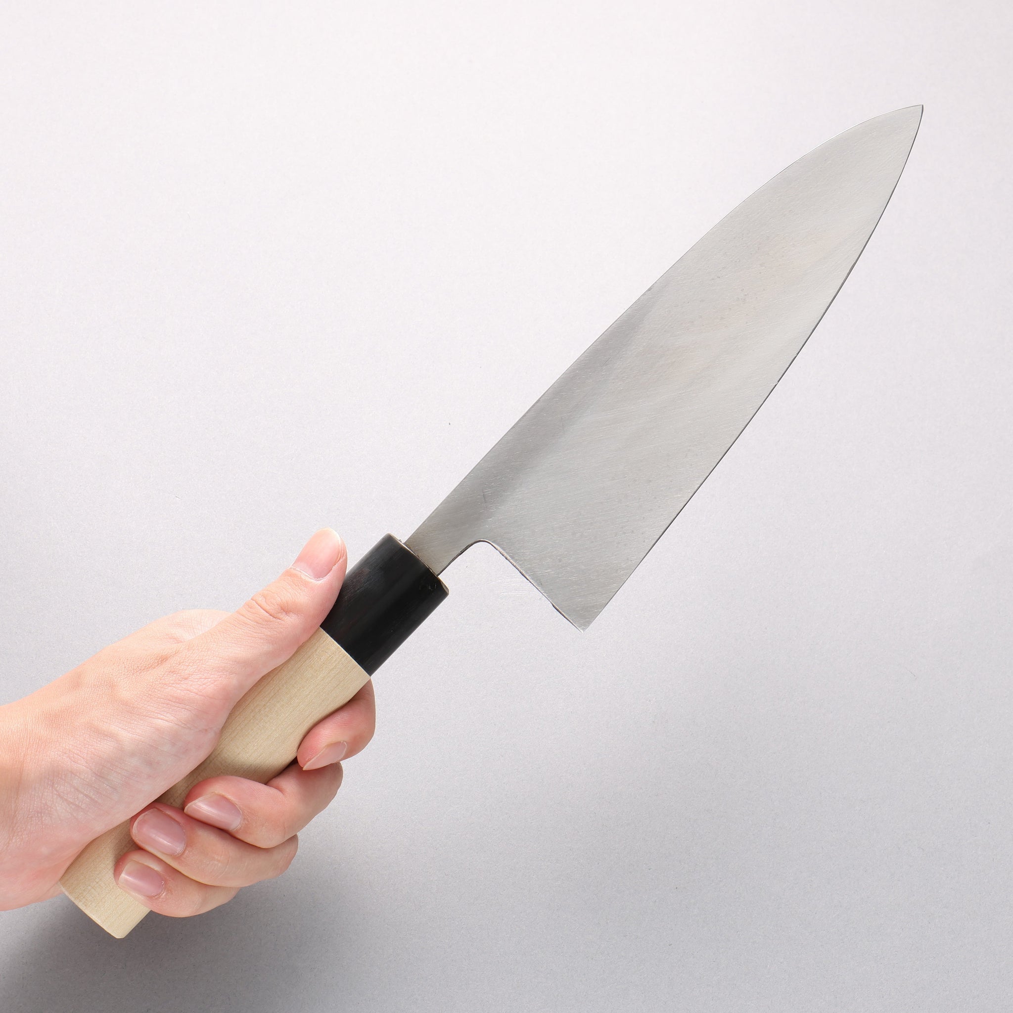 堺 孝行 【左利き用】 霞研 白鋼 出刃包丁 - 清助刃物