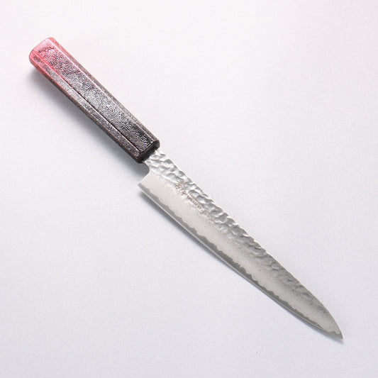 堺 孝行 琳凰 VG10 33層 ダマスカス ペティーナイフ 和包丁 180mm 赤漆塗り柄 - 清助刃物