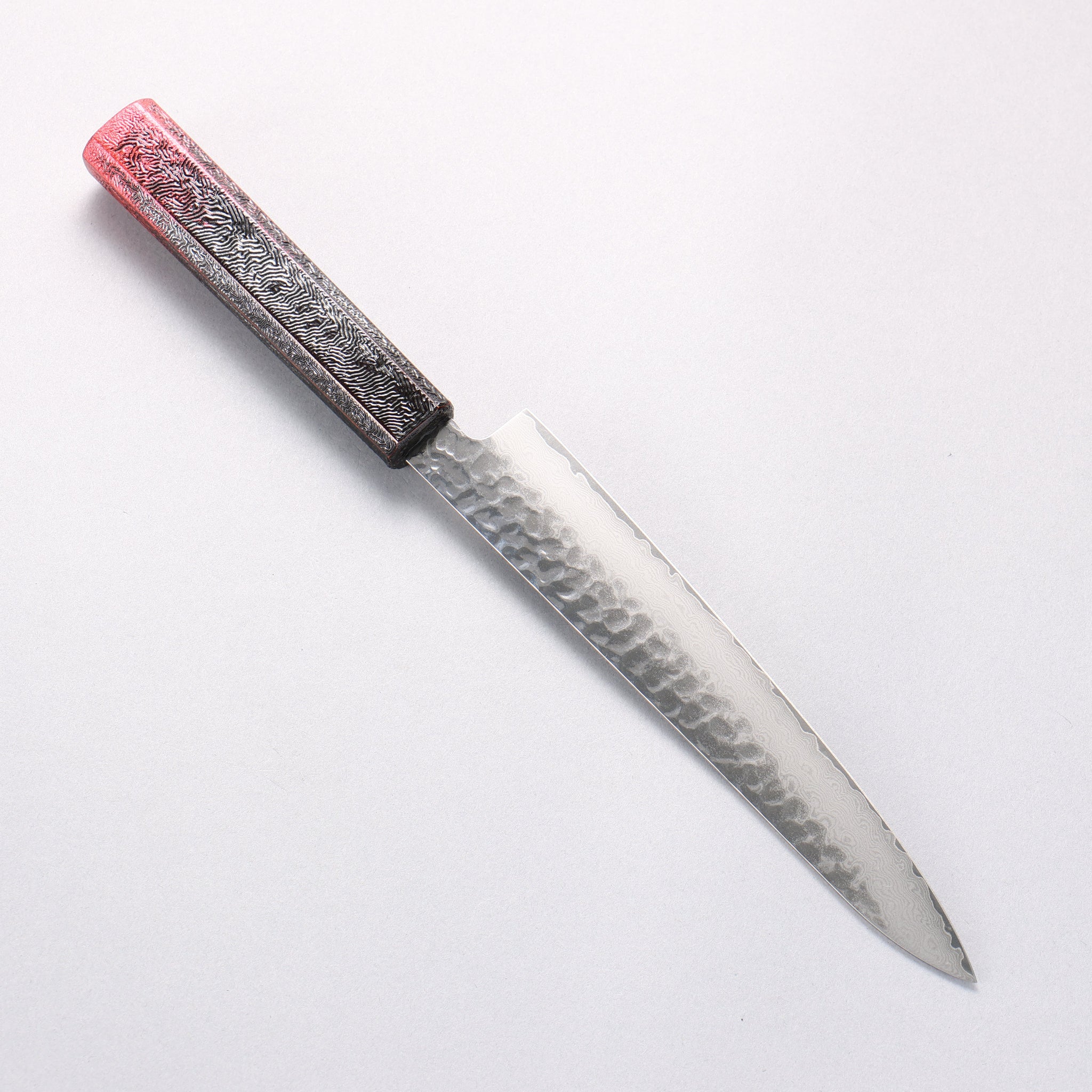 堺 孝行 琳凰 VG10 33層 ダマスカス ペティーナイフ 和包丁 180mm 赤漆塗り柄 - 清助刃物