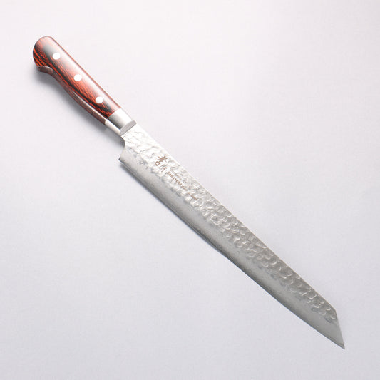 堺 孝行 VG10 33層 ダマスカス 剣型柳刃包丁 270mm マホガニー柄 - 清助刃物