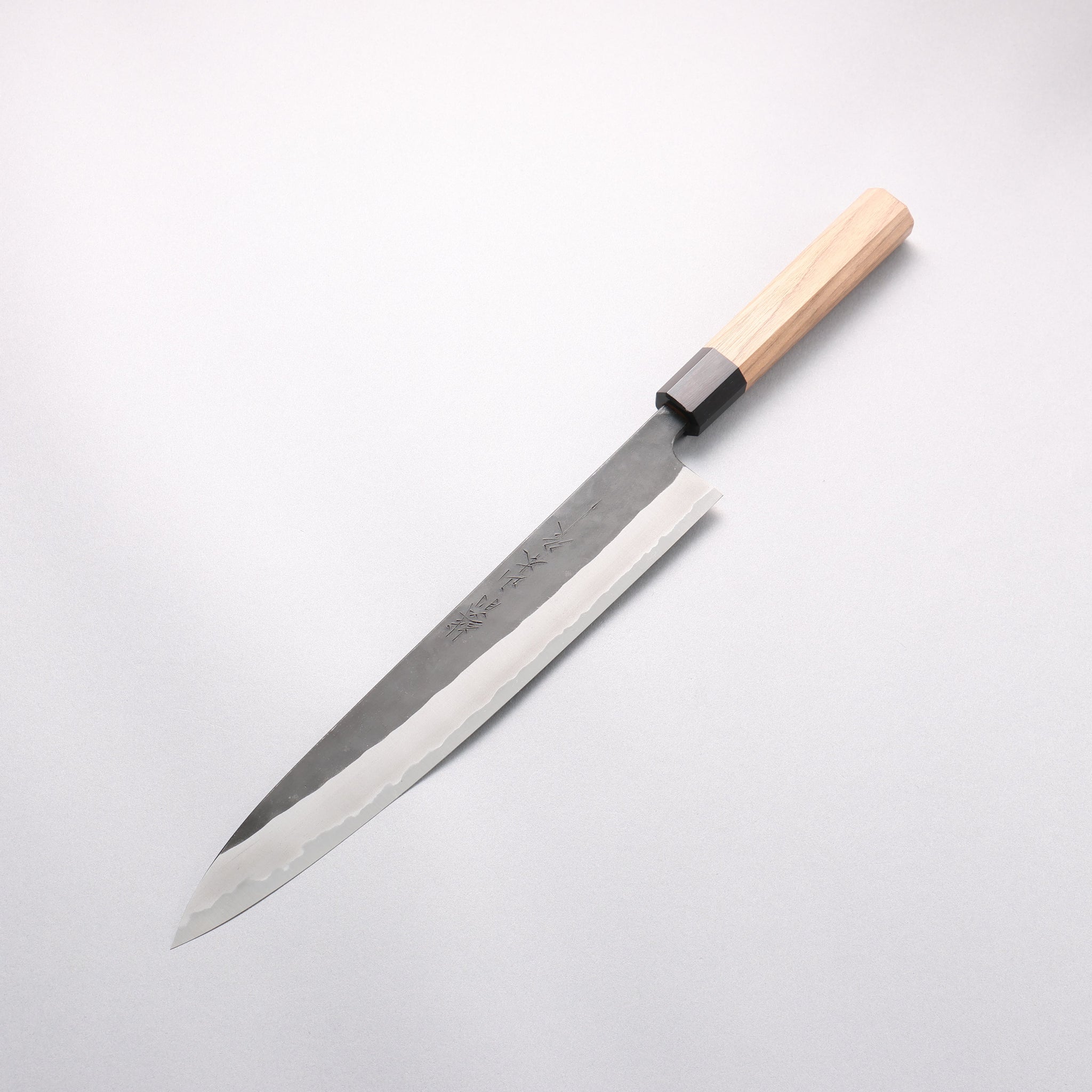 山本 直 白ニ鋼 黒仕上げ 筋引包丁 270mm ウォルナット柄 - 清助刃物