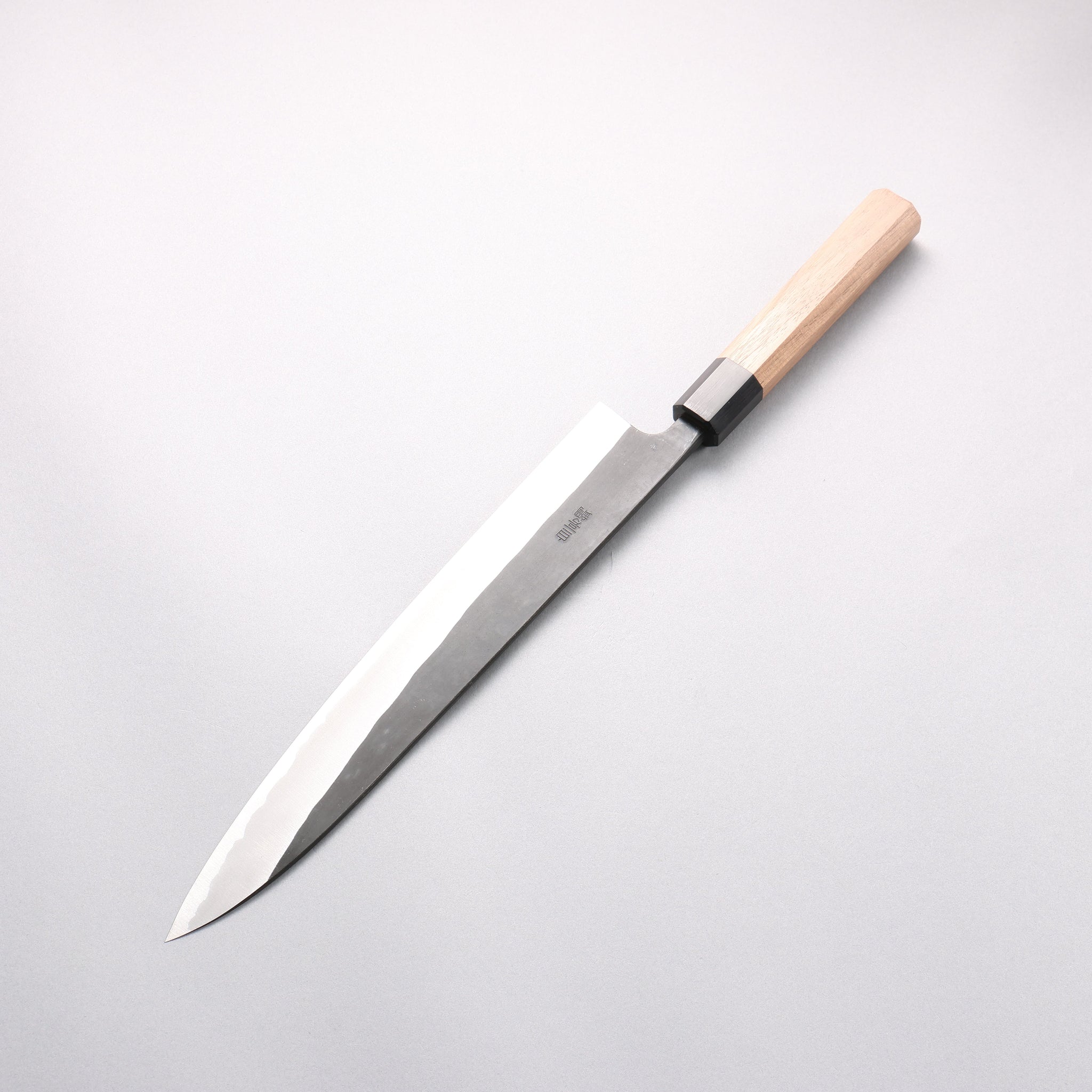 山本 直 白ニ鋼 黒仕上げ 筋引包丁 270mm ウォルナット柄 - 清助刃物