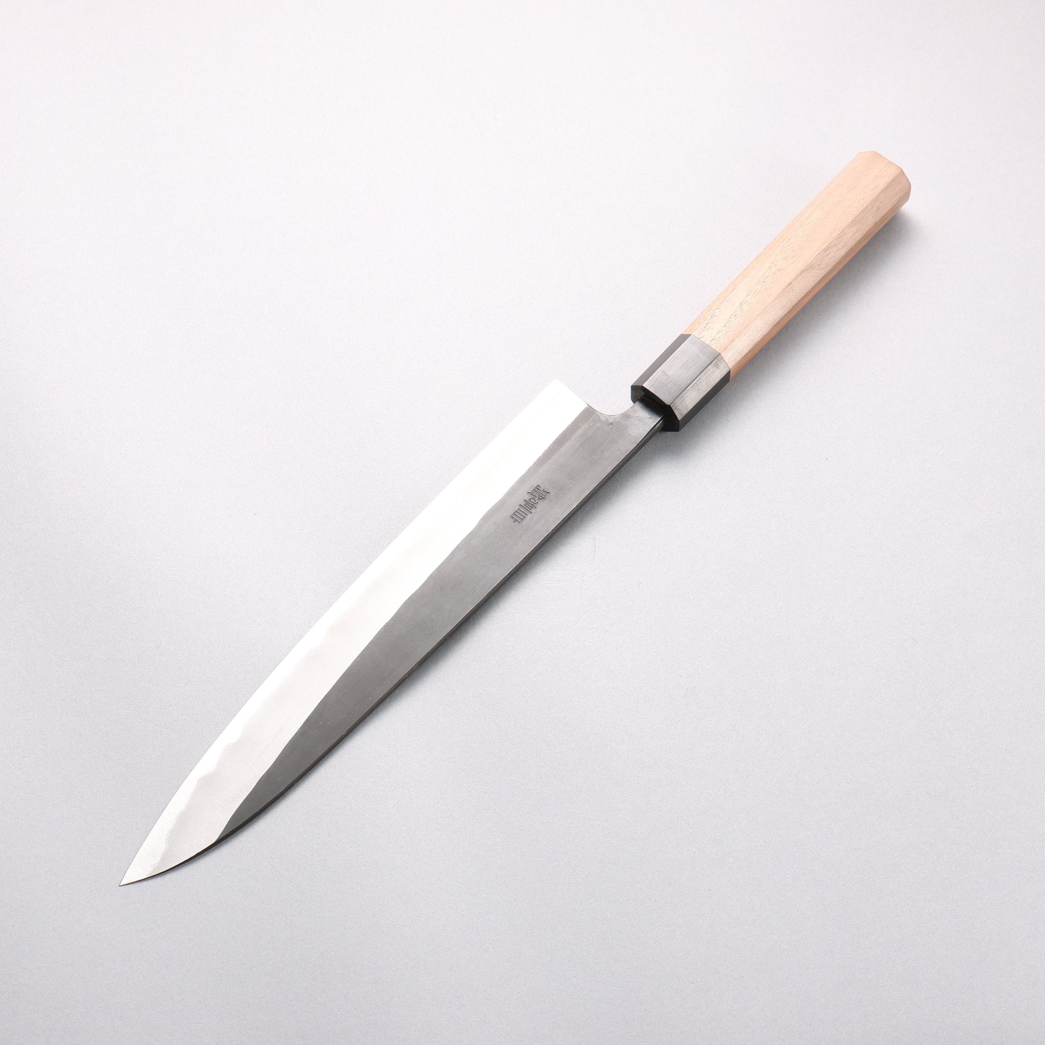 山本 直 白ニ鋼 黒仕上げ 筋引包丁 240mm ウォルナット柄 - 清助刃物
