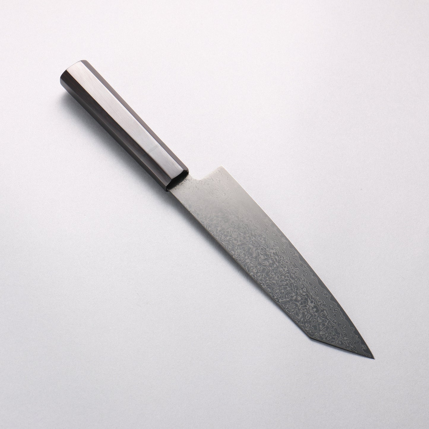 清助 ダークホース SG2 黒ダマスカス 切付三徳包丁 180mm 黒合板柄 - 清助刃物