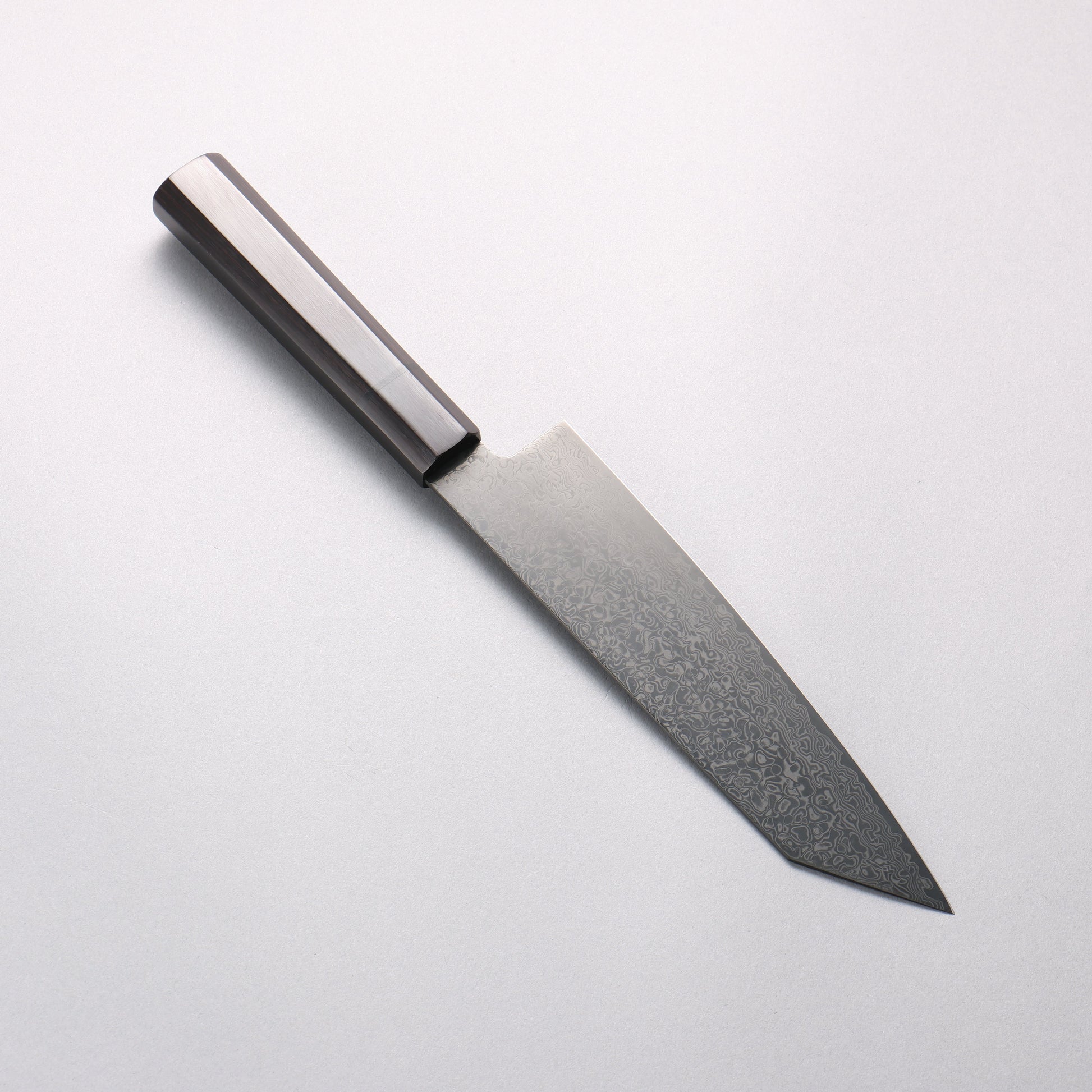 清助 ダークホース SG2 黒ダマスカス 切付三徳包丁 180mm 黒合板柄 - 清助刃物