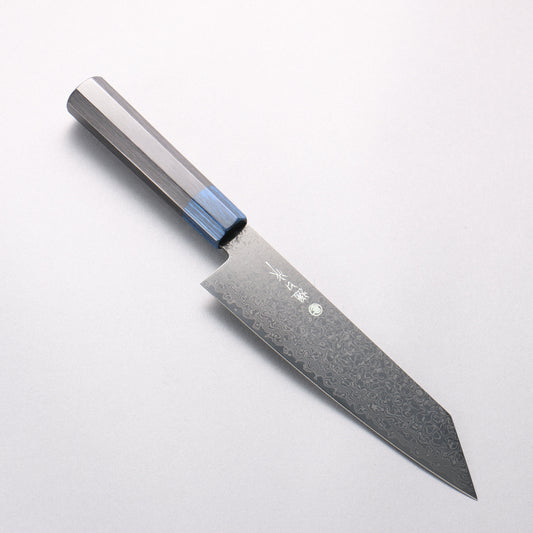 樋口 SG2 黒ダマスカス 切付三徳包丁 180mm 黒合板柄 - 清助刃物