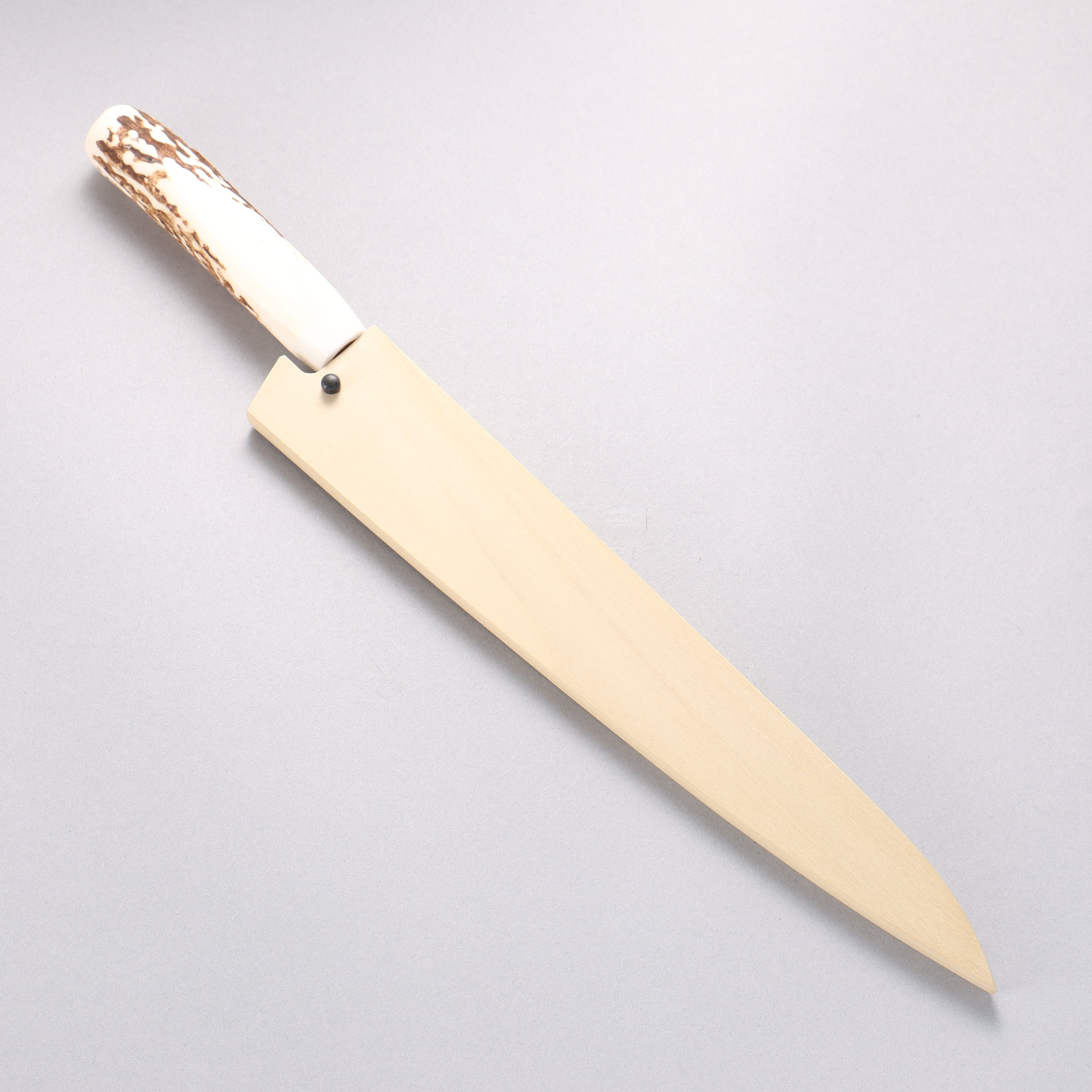 堺 孝行 V金10号 33層ダマスカス 筋引包丁 240mm 牛骨柄 鞘付き - 清助刃物