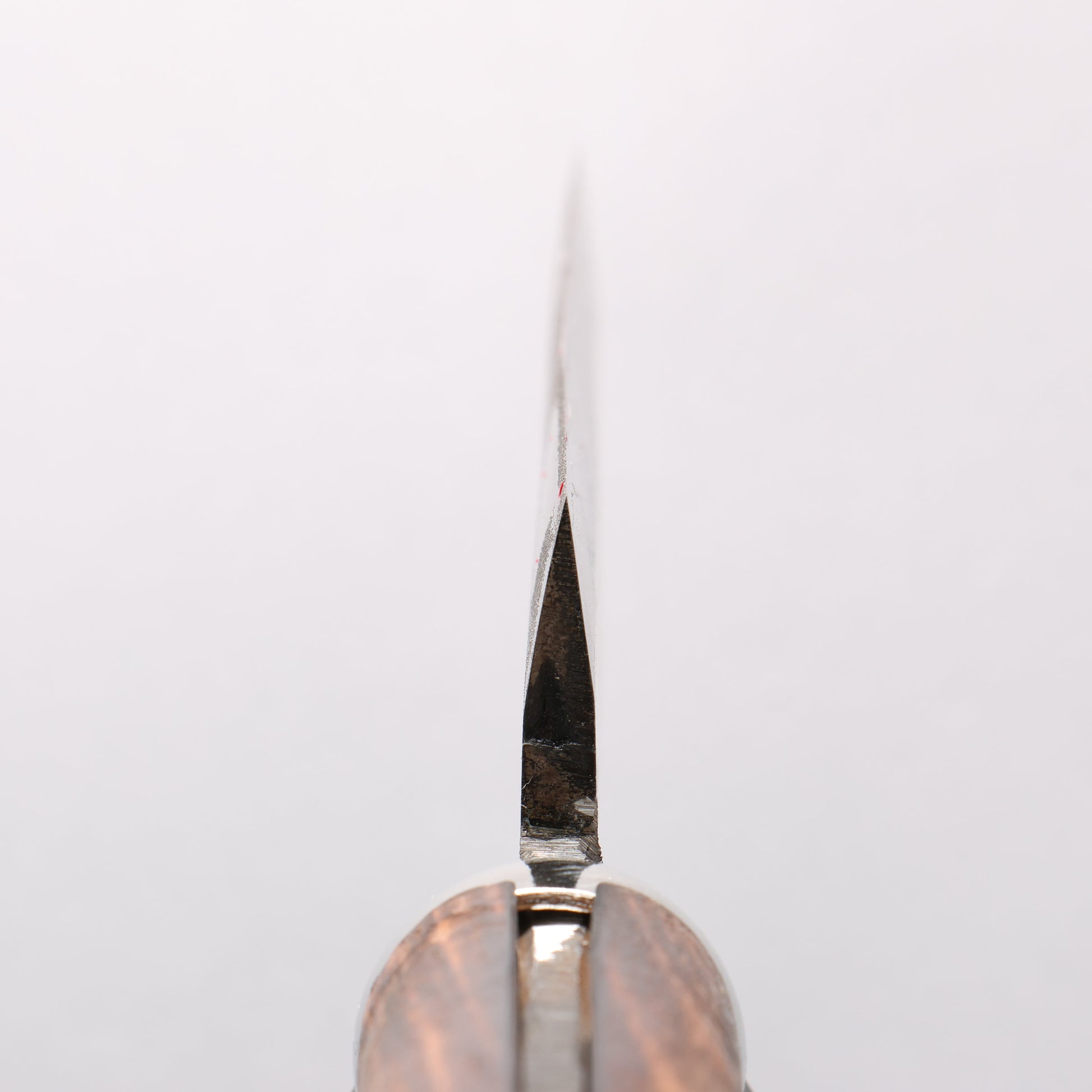 堺 孝行 炭素鋼 黒仕上げ エビ鉈 (石突き無し) 天然木柄 150mm - 清助刃物