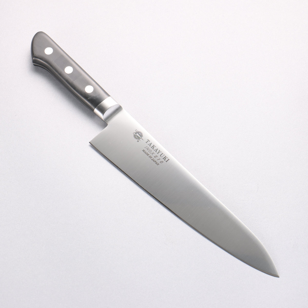堺 孝行 INOX モリブデン鋼 牛刀包丁 210mm POM樹脂柄 – 清助刃物 Japan