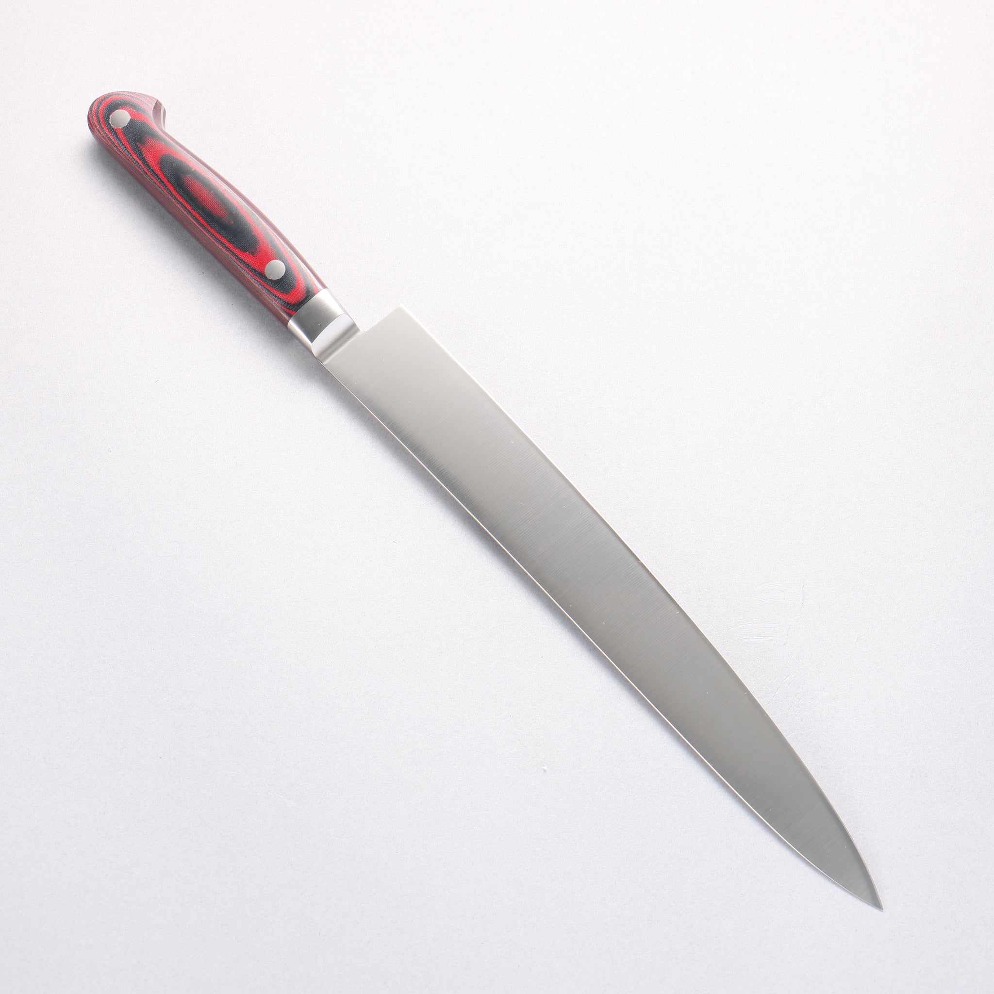 堺 孝行 グランドシェフ グランドシェフ スウェーデン鋼 筋引包丁 240mm 茶色マイカルタ柄 - 清助刃物