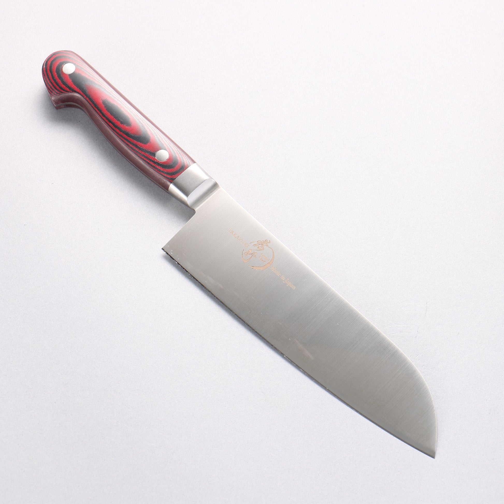 堺 孝行 グランドシェフ グランドシェフ スウェーデン鋼 三徳包丁 180mm 茶色マイカルタ柄 - 清助刃物