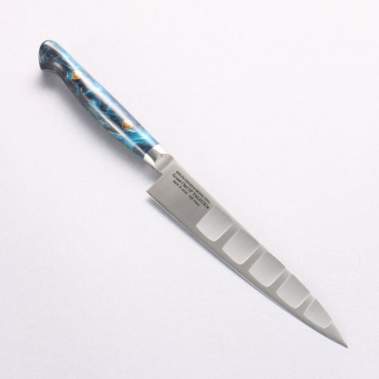 堺 孝行 グランドシェフ SP スウェーデンウッデホルム特殊鋼 ペティーサーモン 150mm SP タイプ III (オーシャン)柄 - 清助刃物