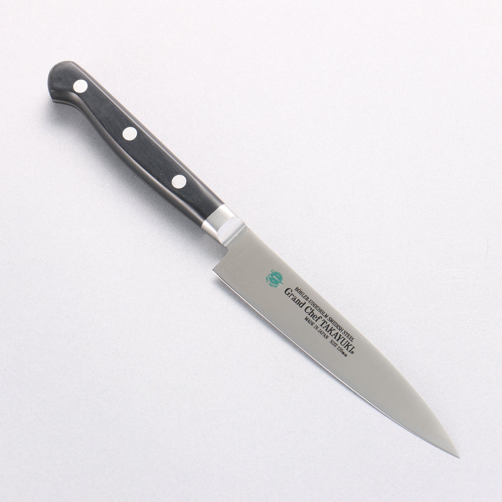 堺 孝行 グランドシェフ スウェーデン鋼 ペティーナイフ 120mm - 清助刃物