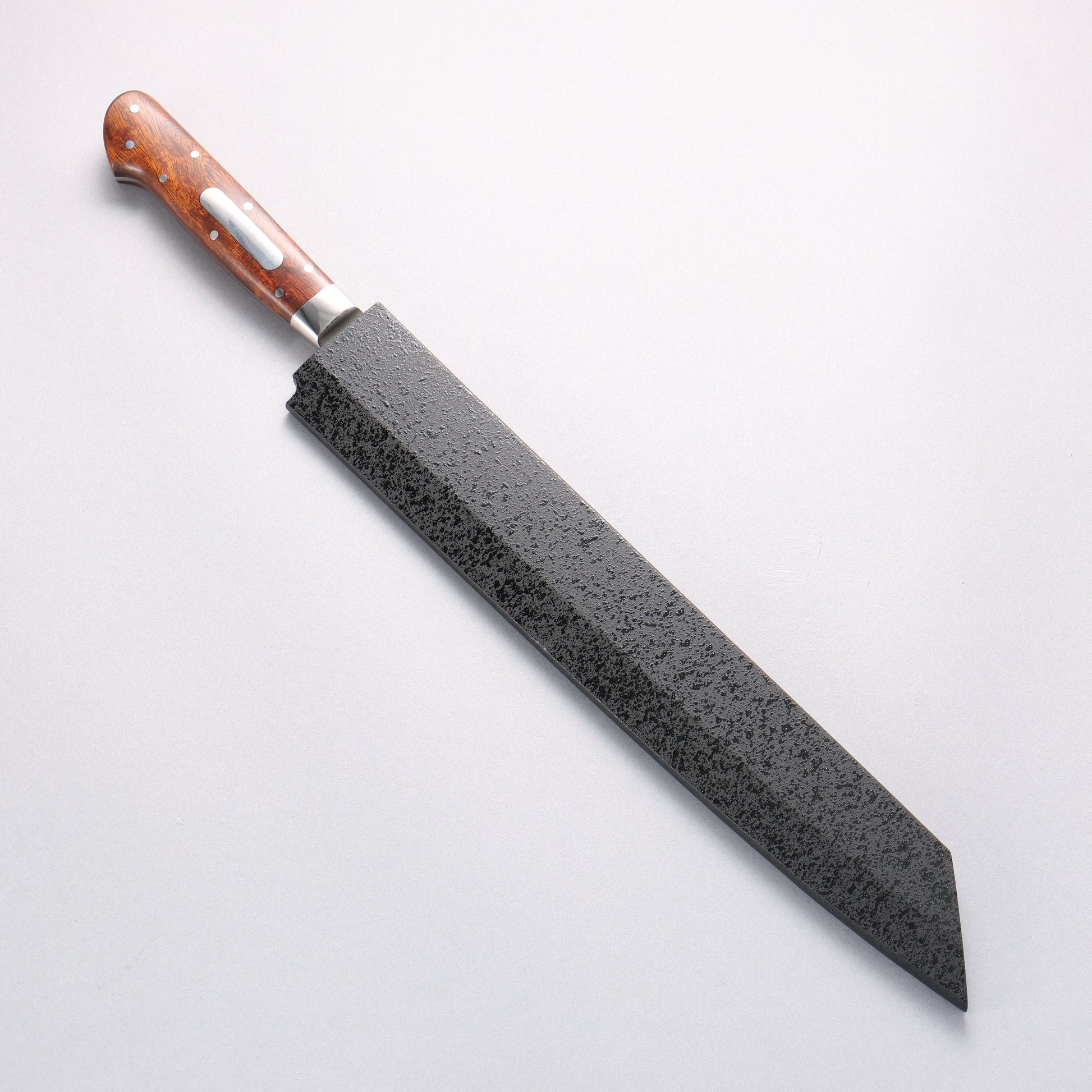 堺 孝行 グランドシェフ スウェーデン鋼 切付柳刃包丁 260mm デザートアイアンウッド（杉原モデル）柄 鞘付き - 清助刃物