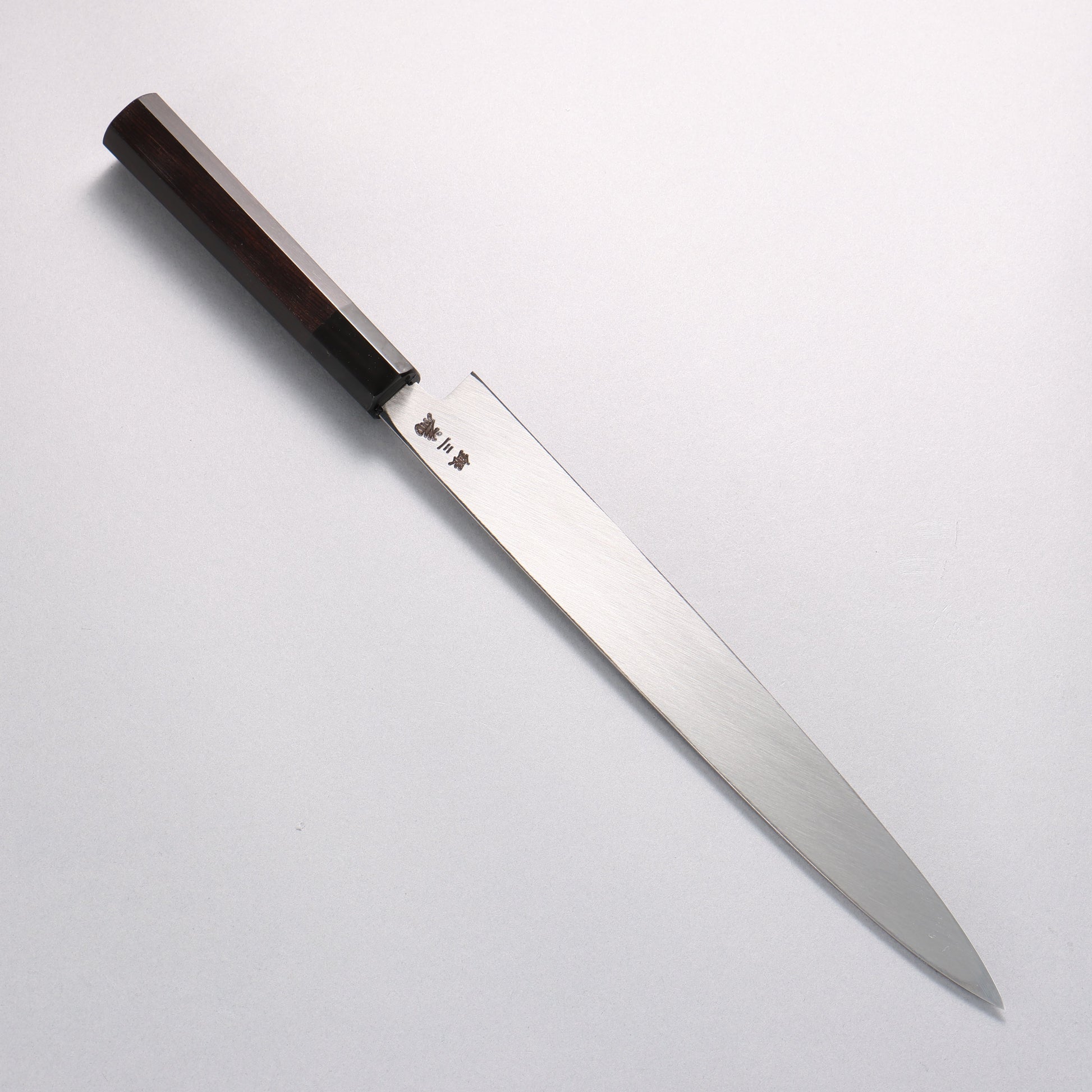 堺 孝行 銀三鋼 柳刃包丁 270mm 黒檀 (口輪：黒水牛)柄 - 清助刃物