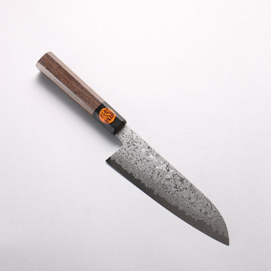 田中 誠貴 VG10 17層 ダマスカス 三徳包丁 165mm ウォルナット柄 