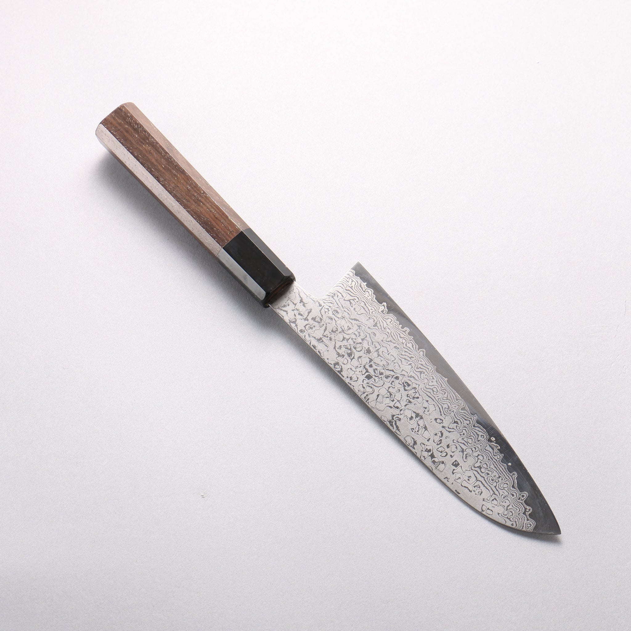 田中 誠貴 VG10 17層 ダマスカス 三徳包丁 165mm ウォルナット柄 - 清助刃物