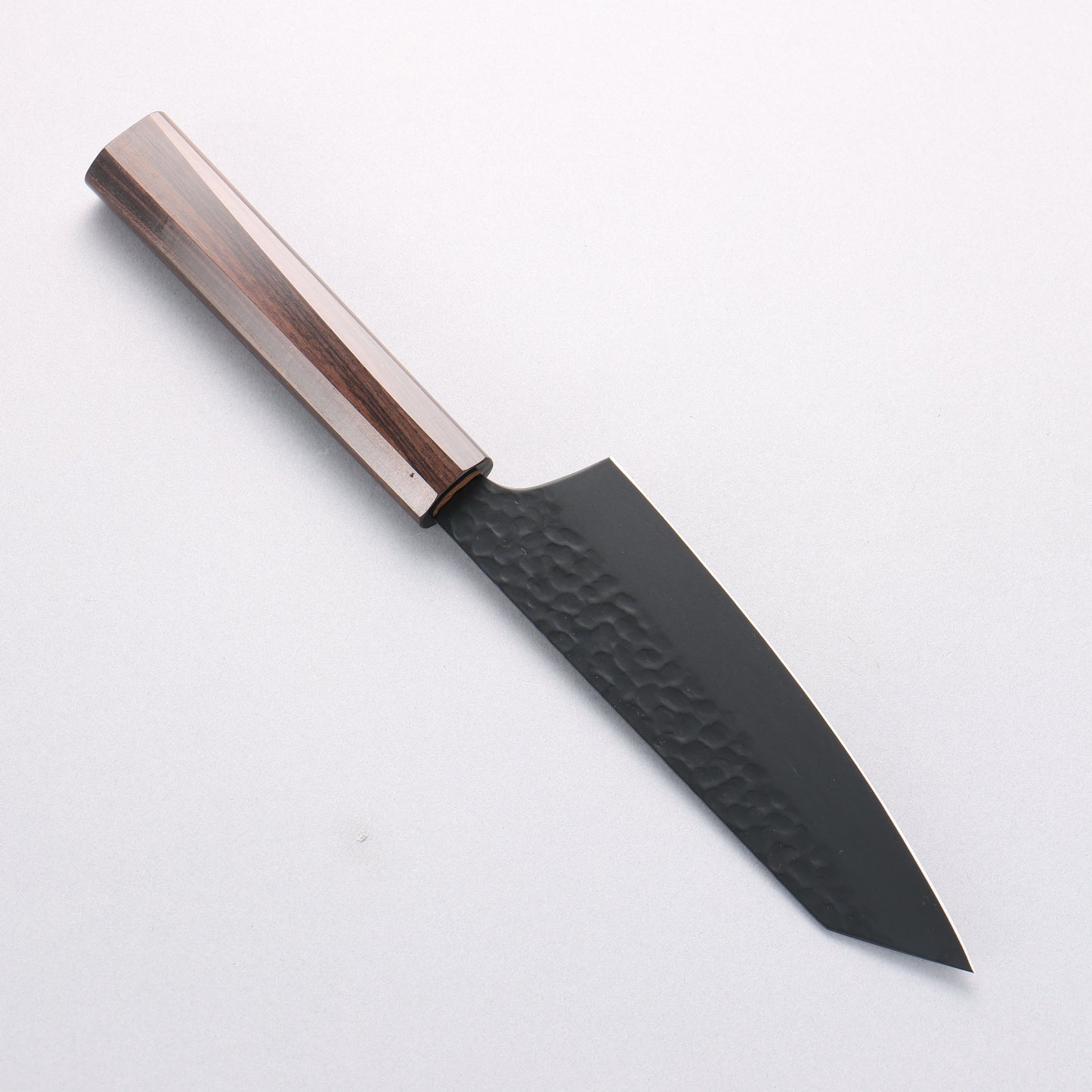 堺 孝行 黒影 V金10号 切付三徳包丁 160mm 黒檀 (6角ティアドロップ)柄 - 清助刃物