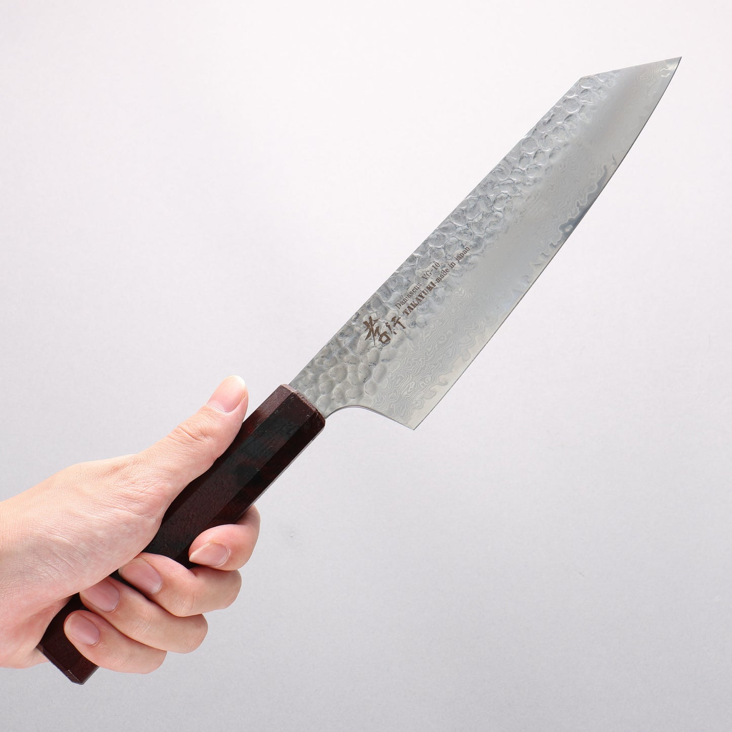 堺 孝行 なないろ VG10 33層 剣型牛刀包丁 190mm ABS樹脂(溜べっ甲)柄 - 清助刃物