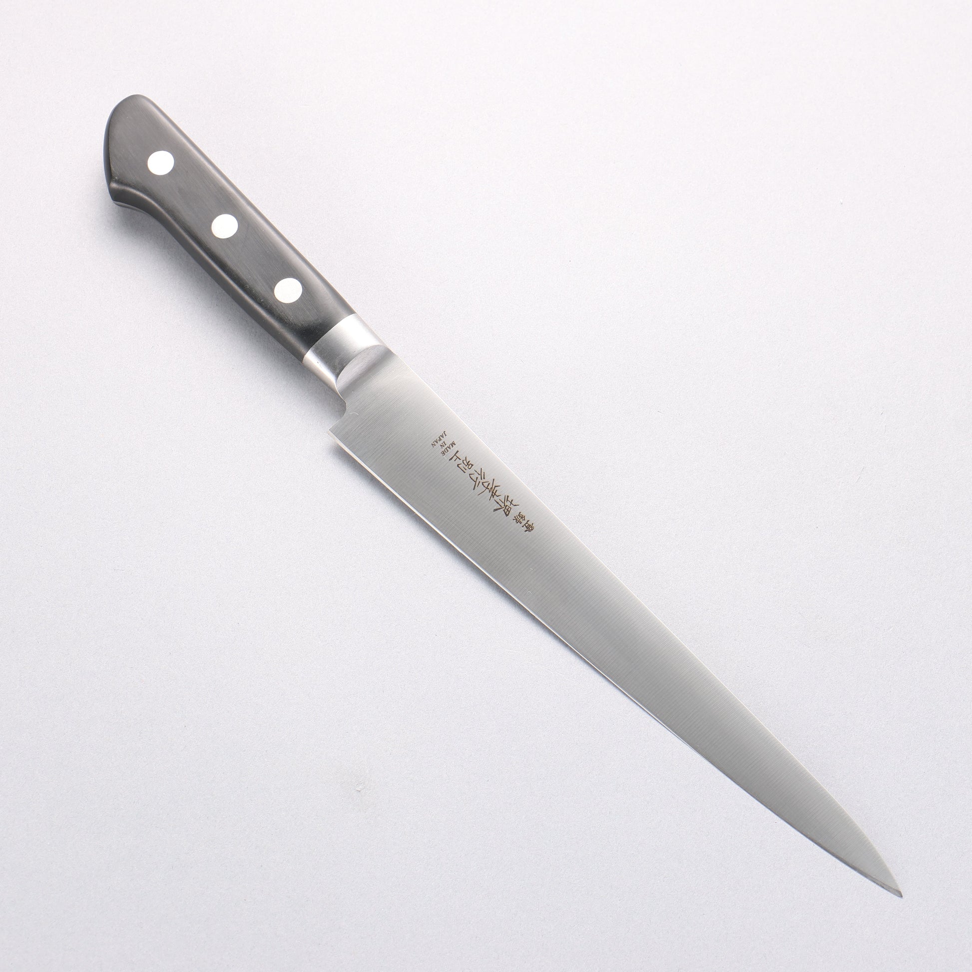 堺 孝行 【左利き用】 日本鋼 筋引包丁 210mm 黒合板柄 - 清助刃物