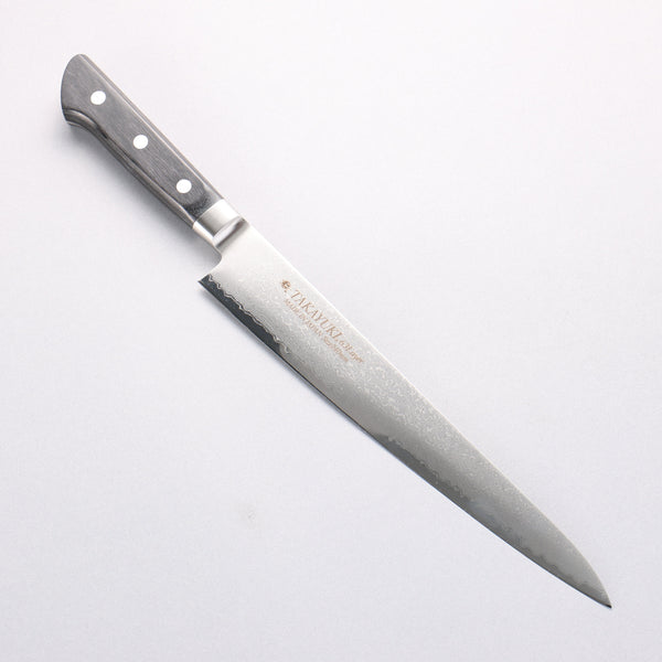 堺 孝行 モリブデン鋼（MOL） 63層ダマスカス 筋引包丁 240mm – 清助