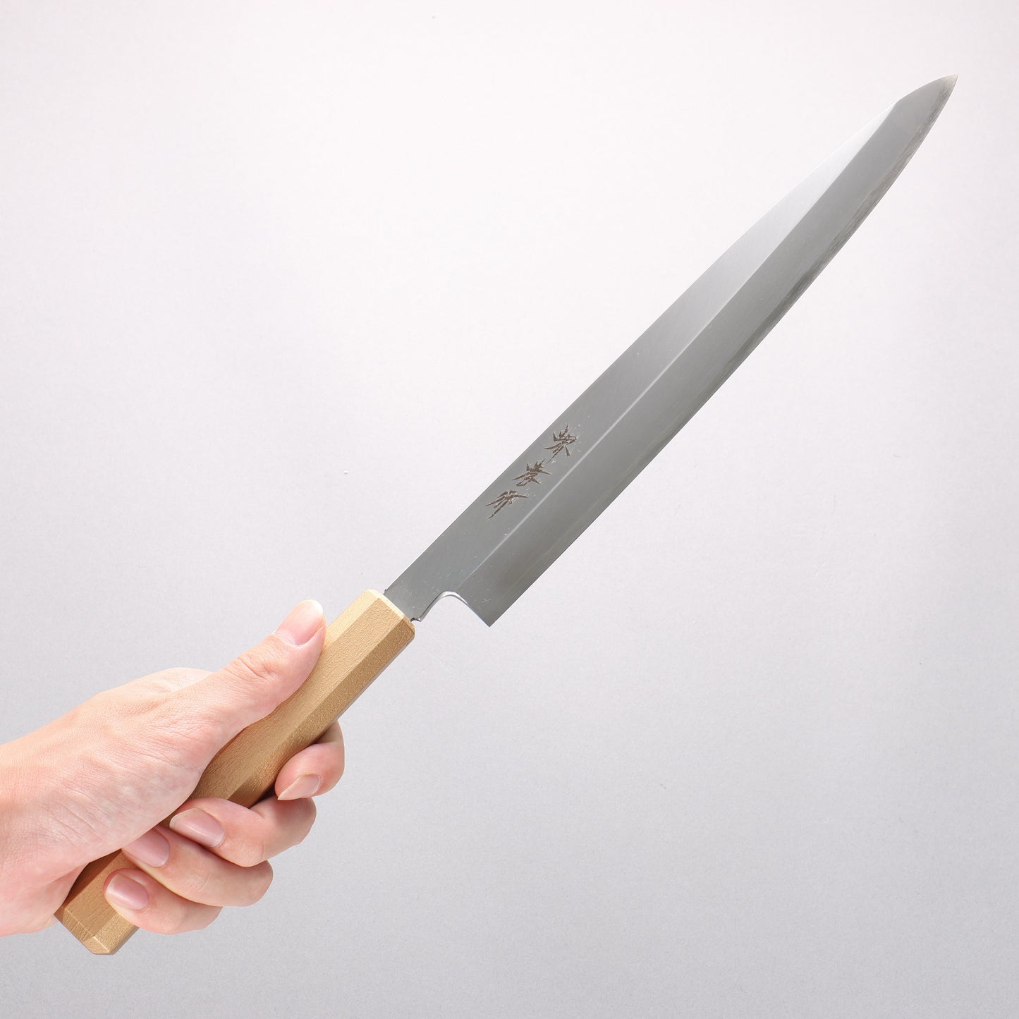 堺 孝行 なないろ INOX モリブデン鋼 柳刃包丁 270mm ABS樹脂(金パール)柄 - 清助刃物