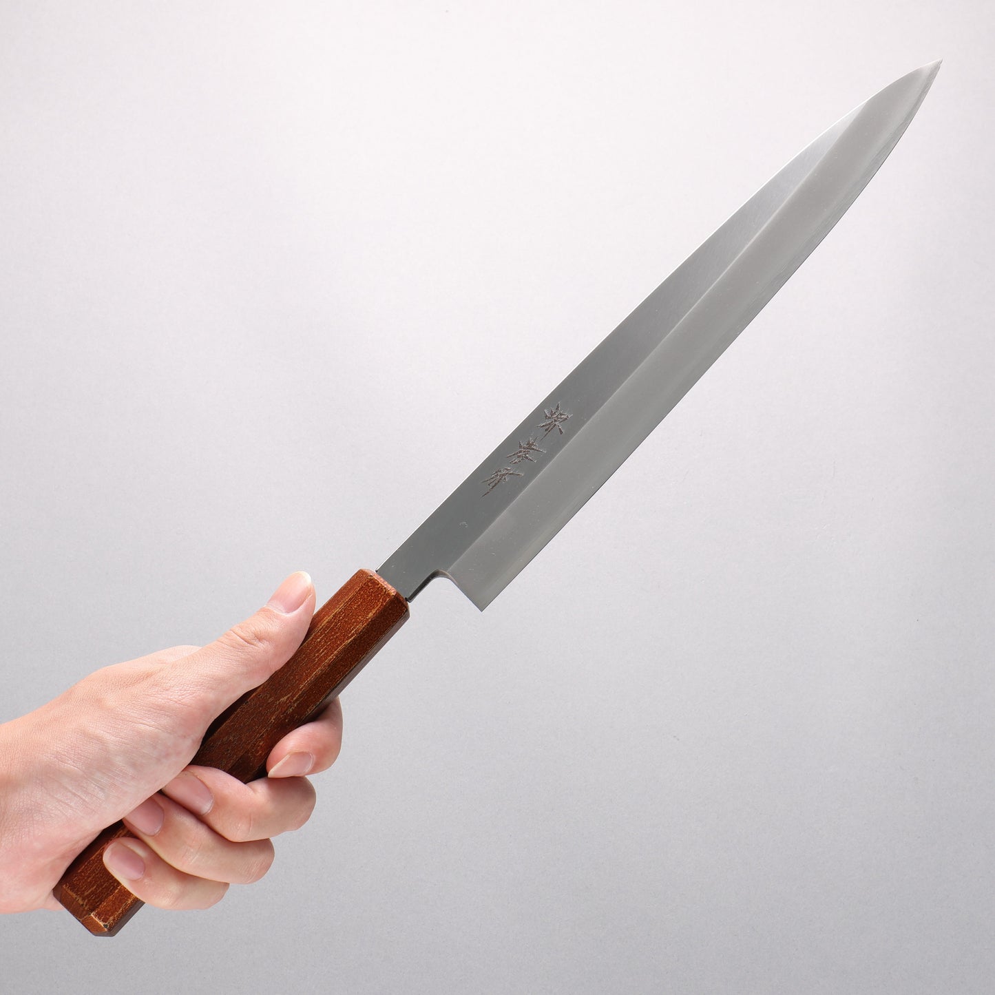 堺 孝行 なないろ INOX モリブデン鋼 柳刃包丁 270mm ABS樹脂(レトロ金)柄 - 清助刃物