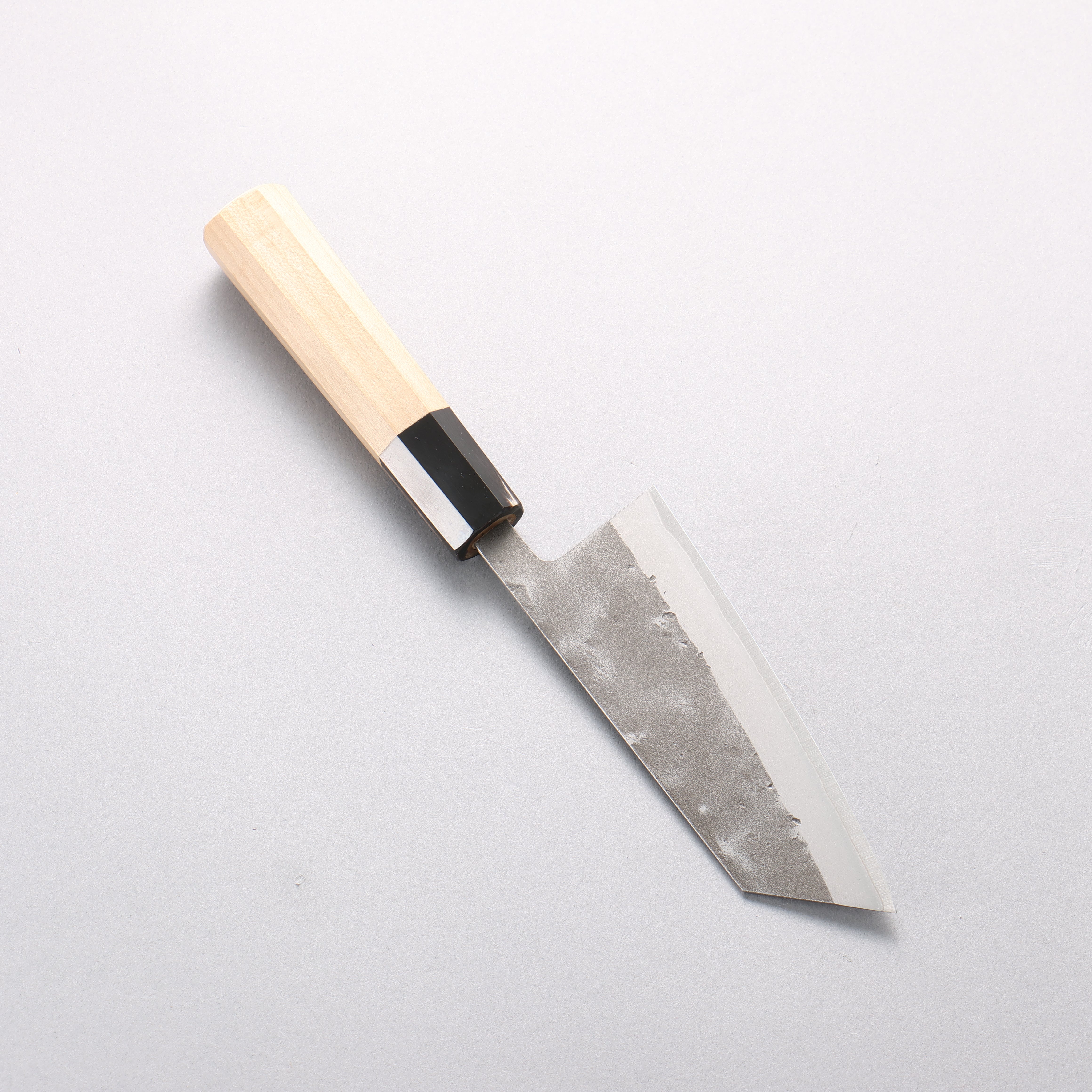 翁流 SLD鋼 梨地 小文化包丁 125mm 朴柄 - 清助刃物