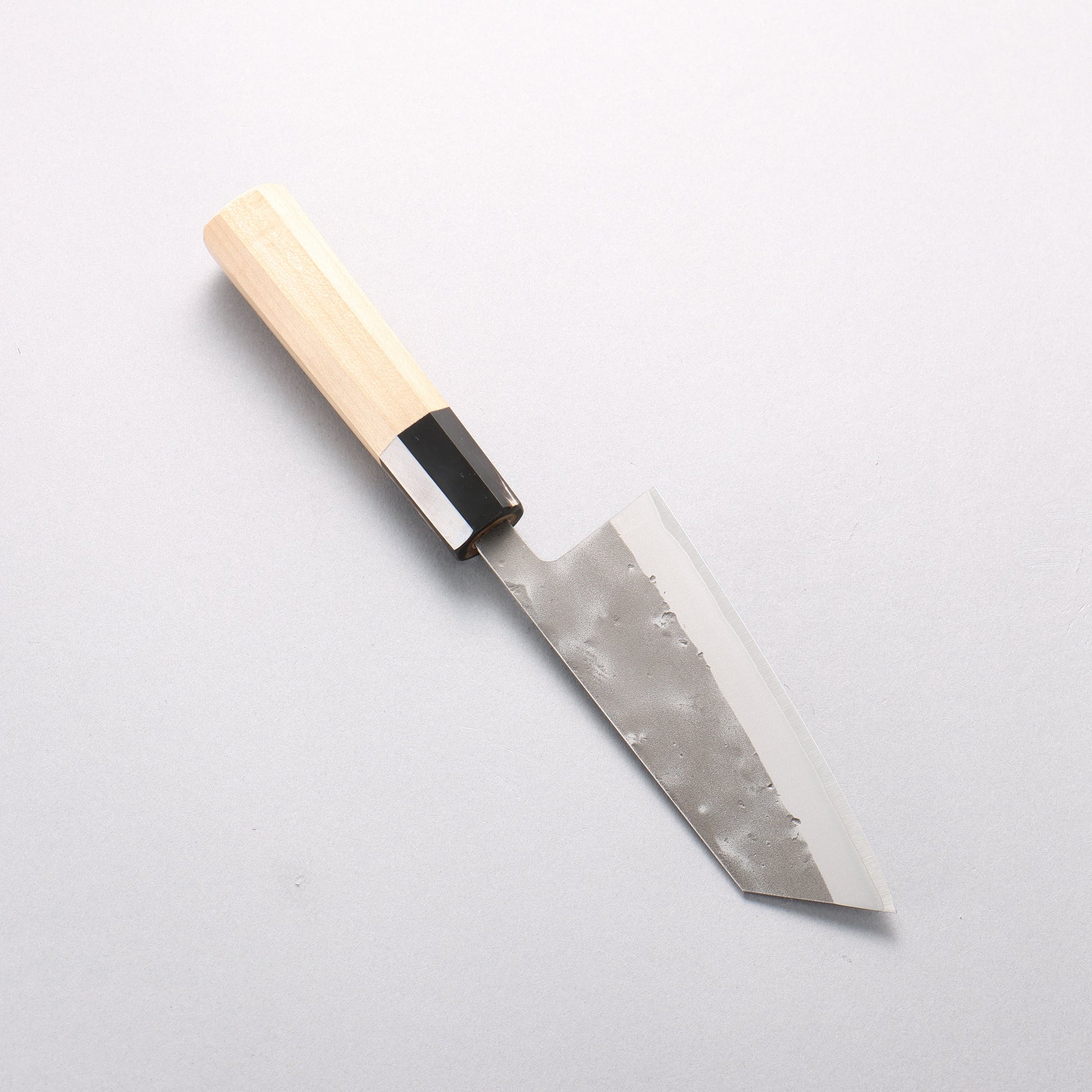 翁流 SLD鋼 梨地 小文化包丁 125mm 朴柄 - 清助刃物