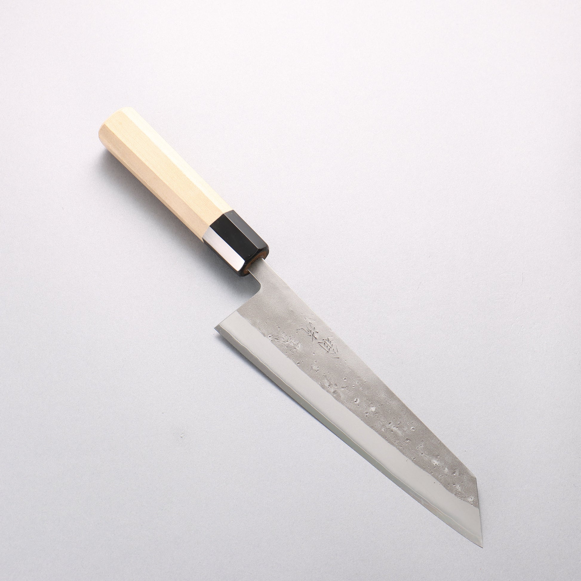 翁流 SLD鋼 梨地 切付牛刀包丁 200mm 朴柄 - 清助刃物