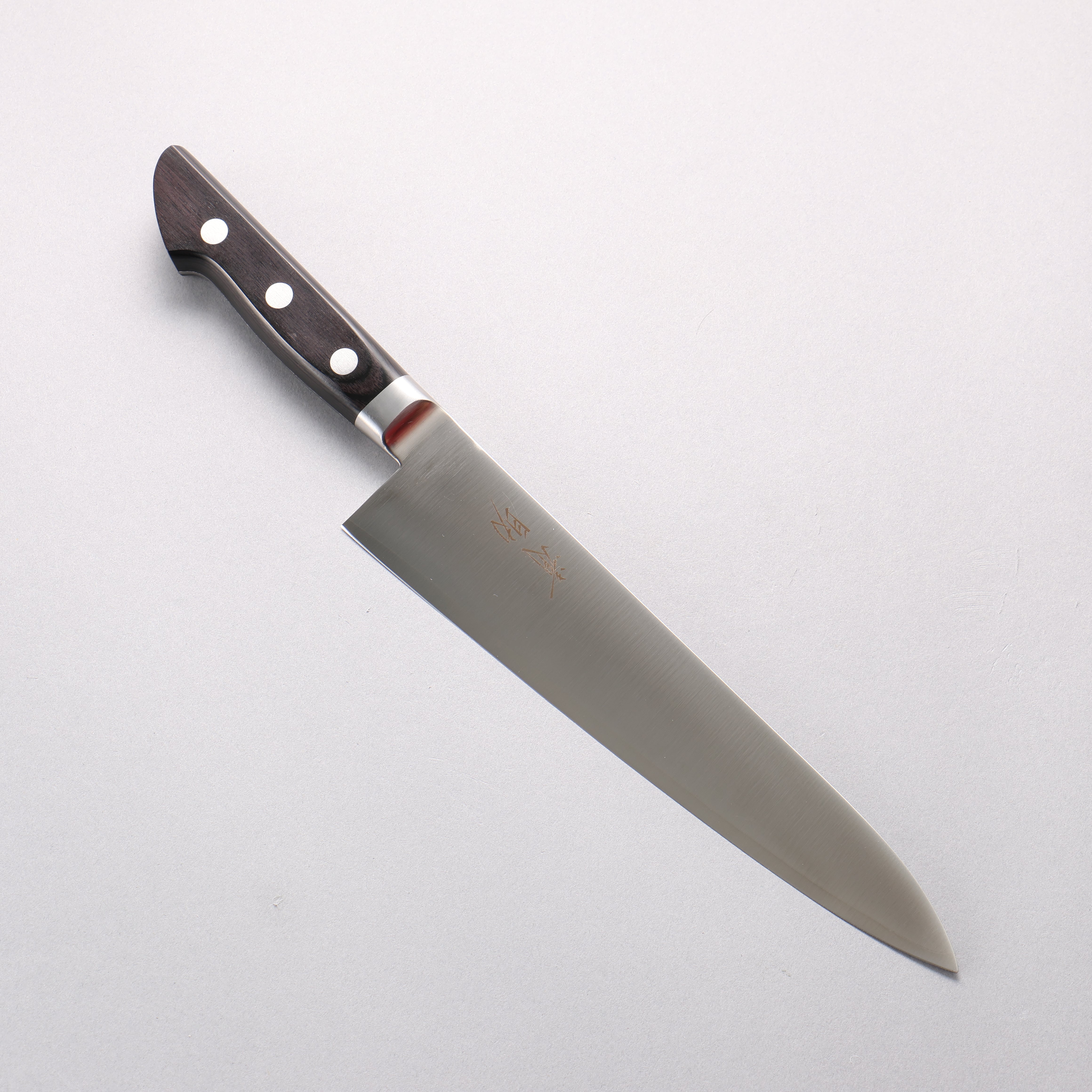 清助 V金1号 牛刀包丁 210mm 黒合板柄 - 清助刃物