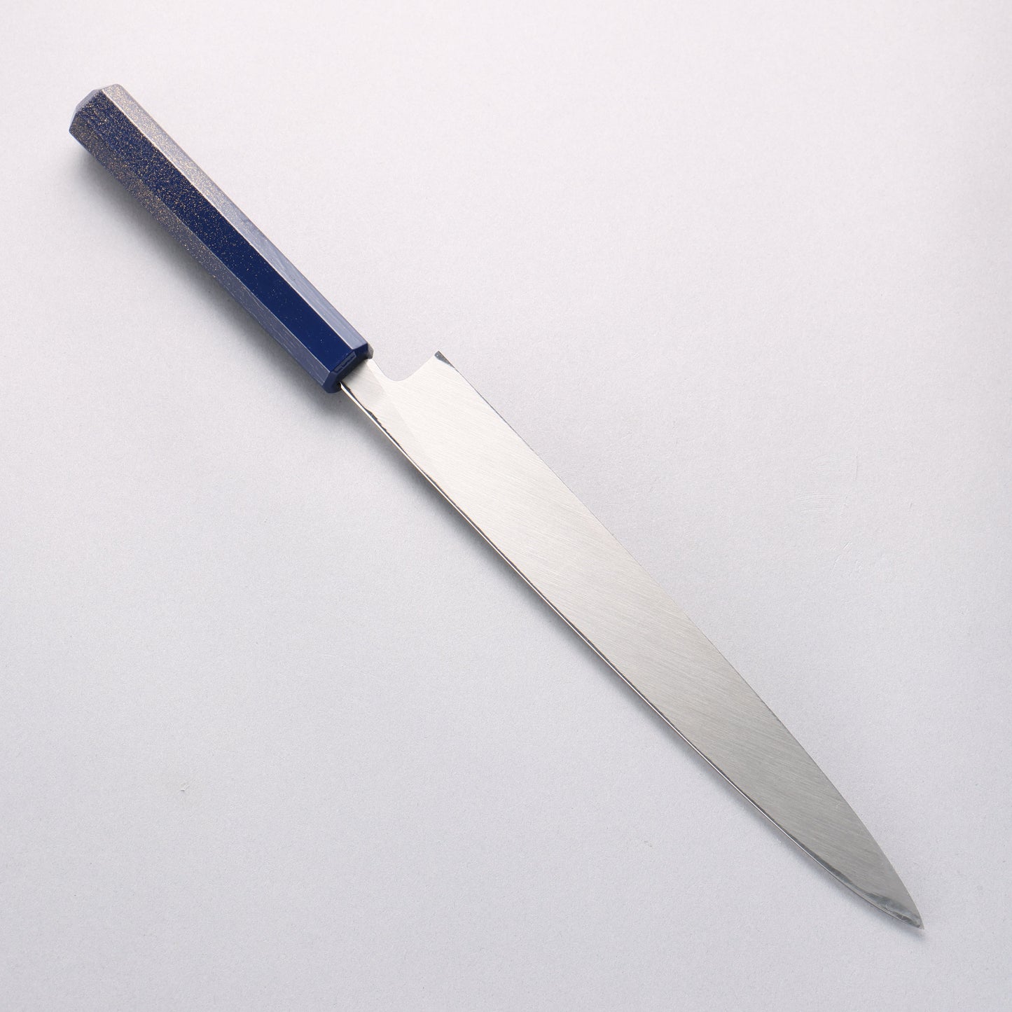 堺 孝行 なないろ INOX モリブデン鋼 柳刃包丁 240mm ABS樹脂(群青パール)柄 - 清助刃物