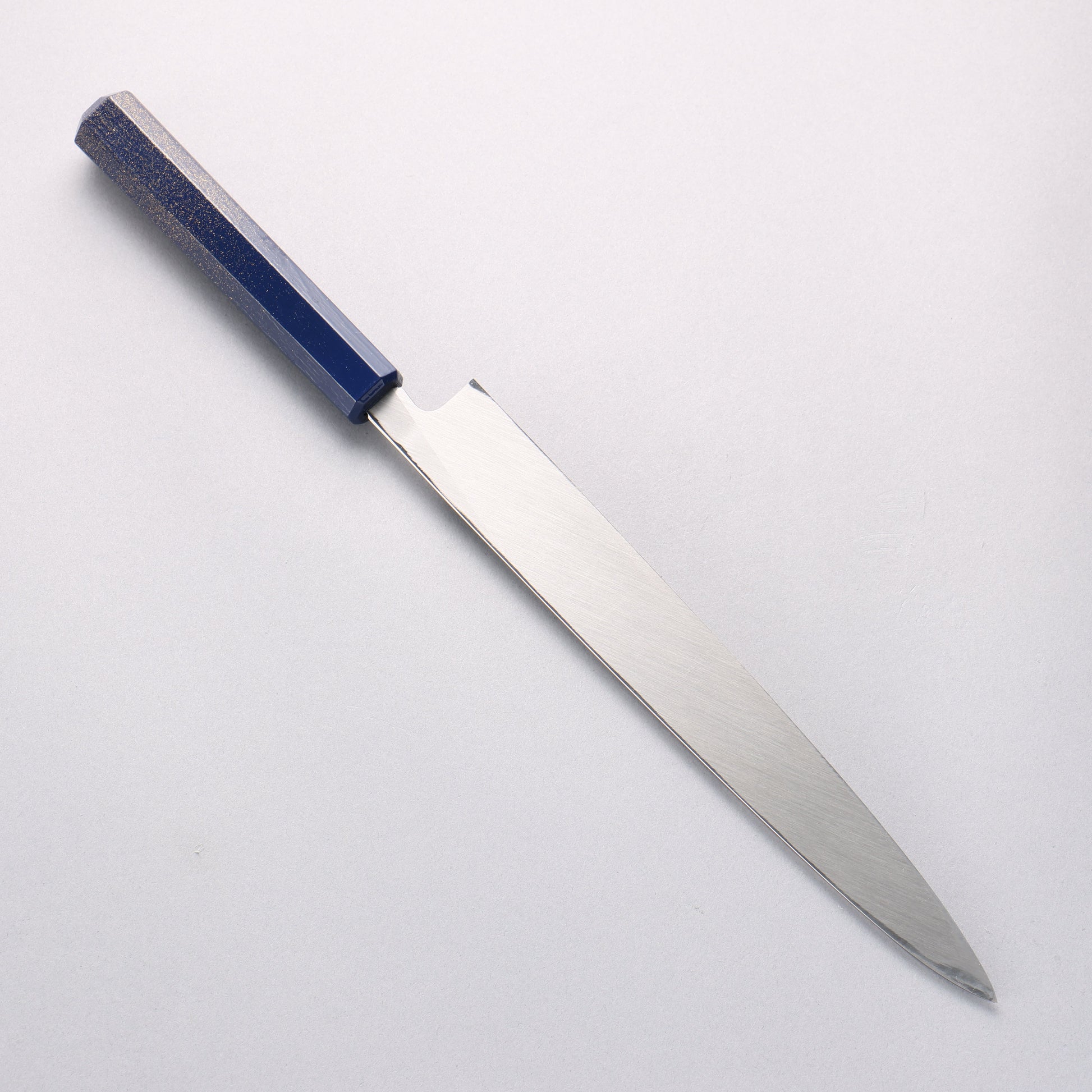 堺 孝行 なないろ INOX モリブデン鋼 柳刃包丁 240mm ABS樹脂(群青パール)柄 - 清助刃物