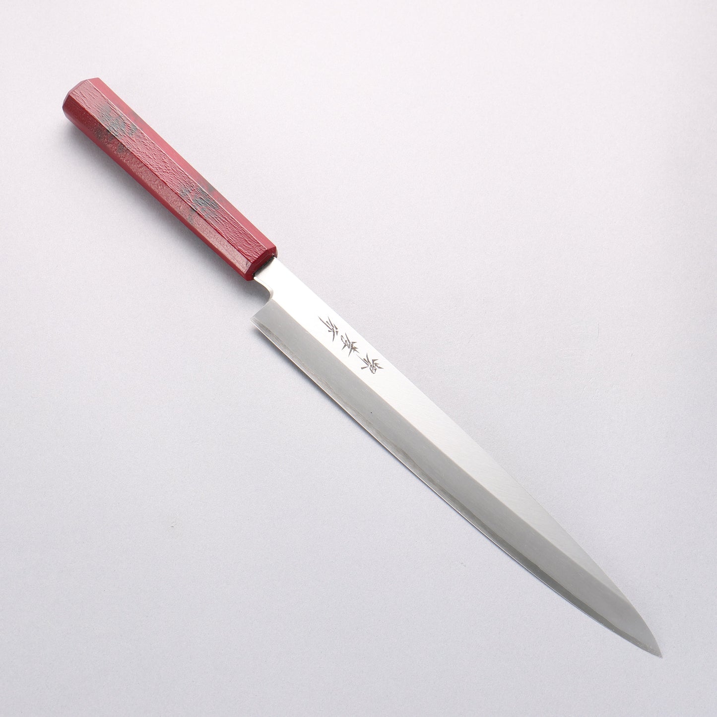 堺 孝行 なないろ INOX モリブデン鋼 柳刃包丁 270mm ABS樹脂(赤べっ甲)柄 - 清助刃物