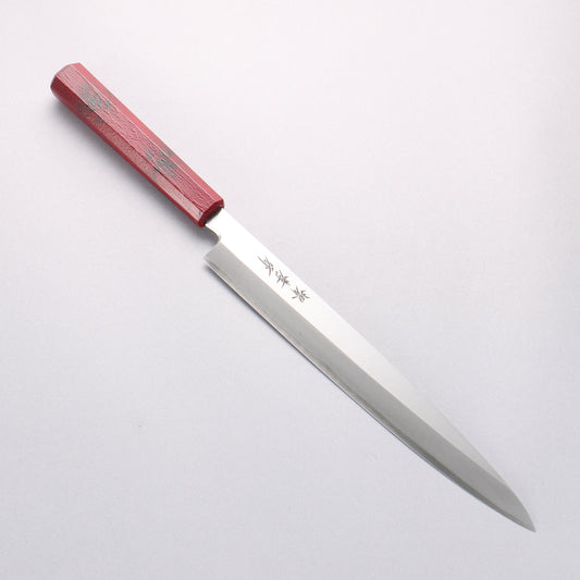 堺 孝行 なないろ INOX モリブデン鋼 柳刃包丁 270mm ABS樹脂(赤べっ甲)柄 - 清助刃物