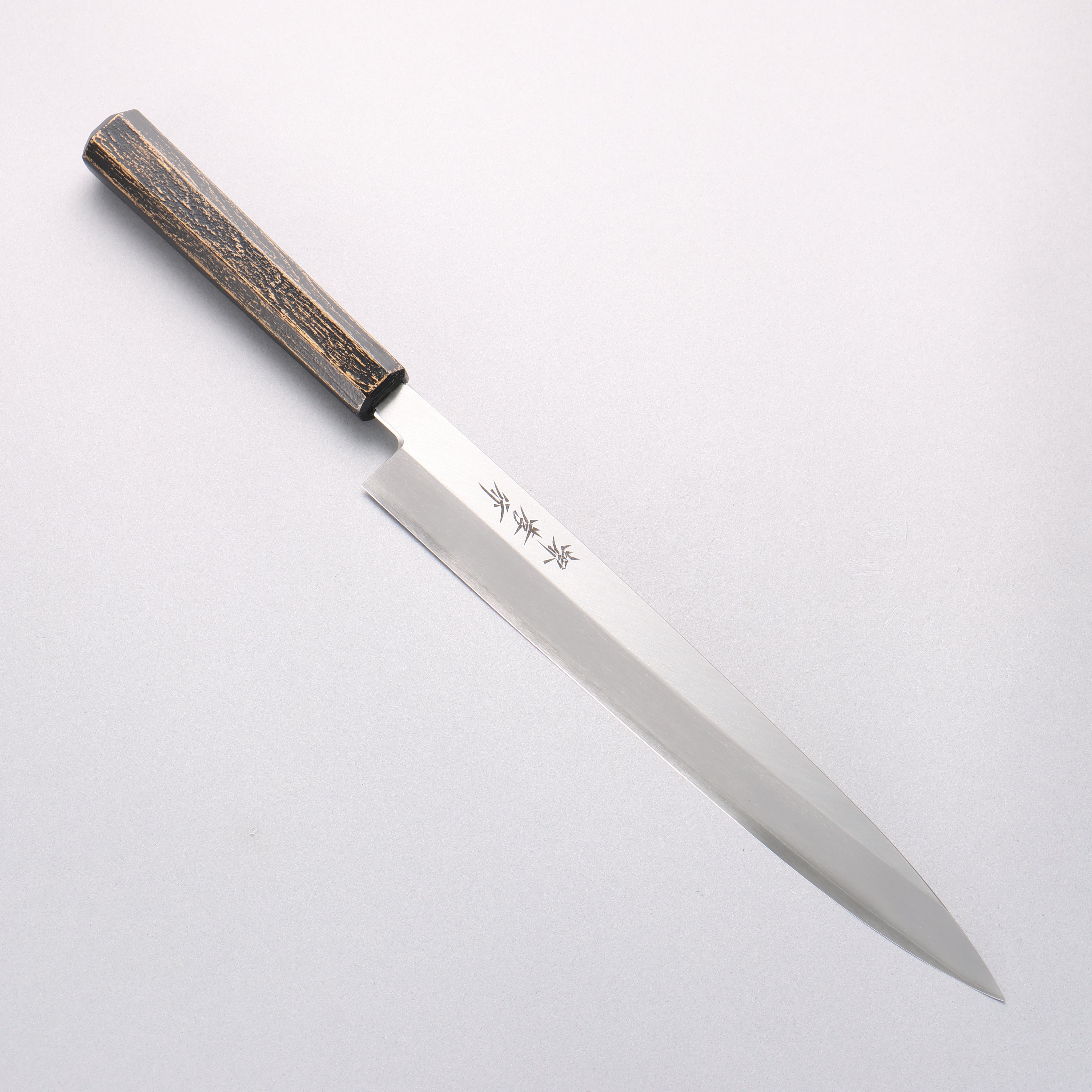 堺 孝行 なないろ INOX モリブデン鋼 柳刃包丁 270mm ABS樹脂(墨金)柄 - 清助刃物