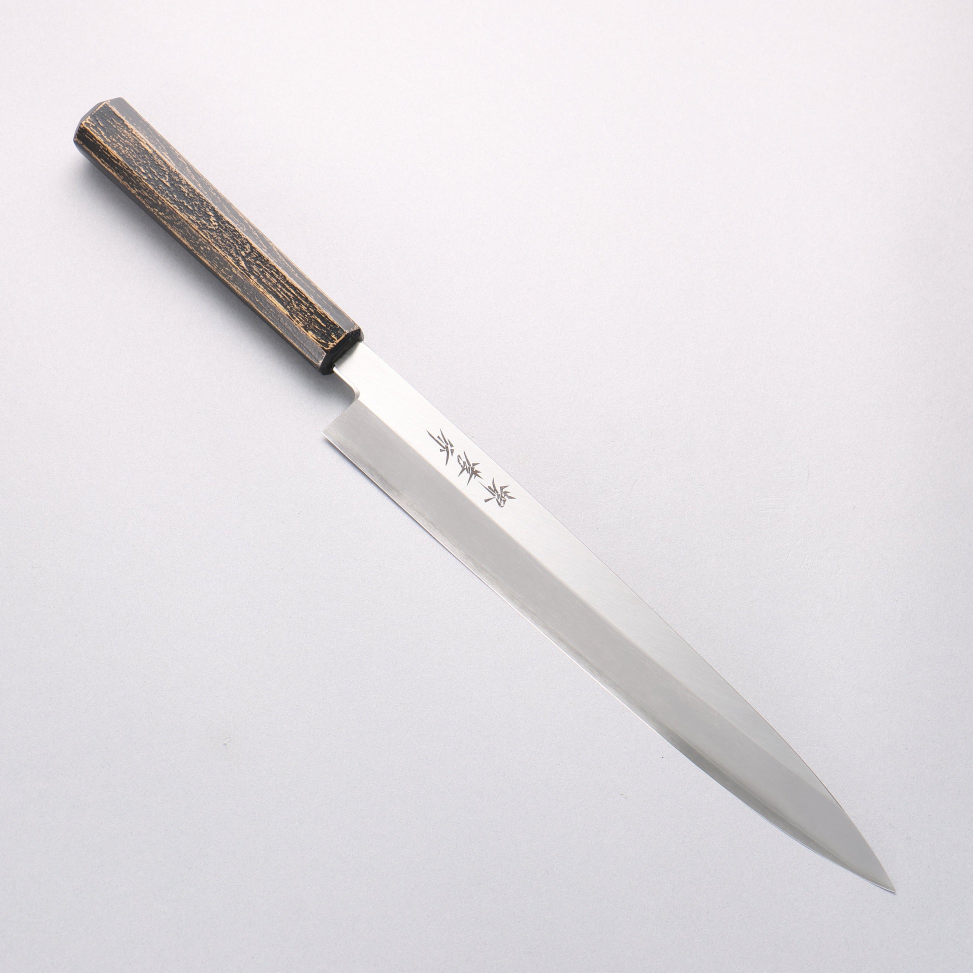 堺 孝行 なないろ INOX モリブデン鋼 柳刃包丁 270mm ABS樹脂(墨金)柄 - 清助刃物
