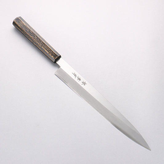 堺 孝行 なないろ INOX モリブデン鋼 柳刃包丁 270mm ABS樹脂(墨金)柄 - 清助刃物