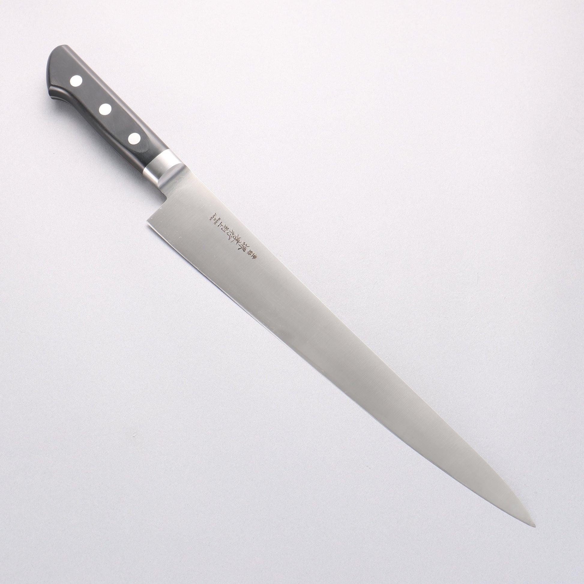 堺 孝行 【左利き用】 日本鋼 筋引包丁 300mm 黒合板柄 - 清助刃物