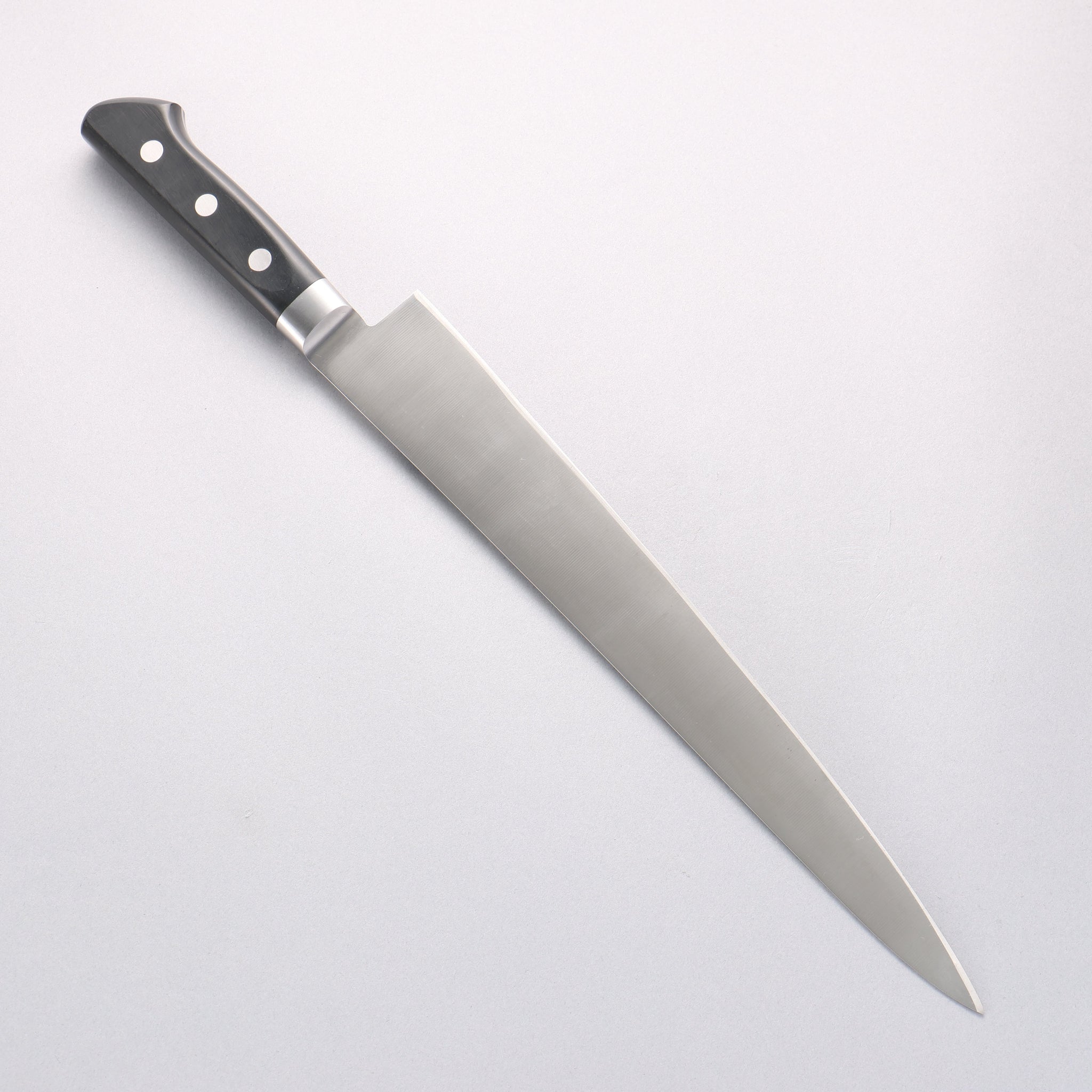 堺 孝行 【左利き用】 日本鋼 筋引包丁 300mm 黒合板柄 - 清助刃物