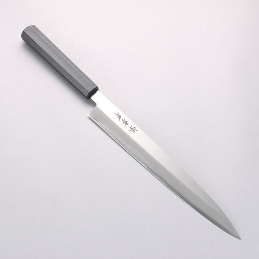 堺 孝行 なないろ INOX モリブデン鋼 柳刃包丁 270mm ABS樹脂(乾漆墨黒)柄 - 清助刃物