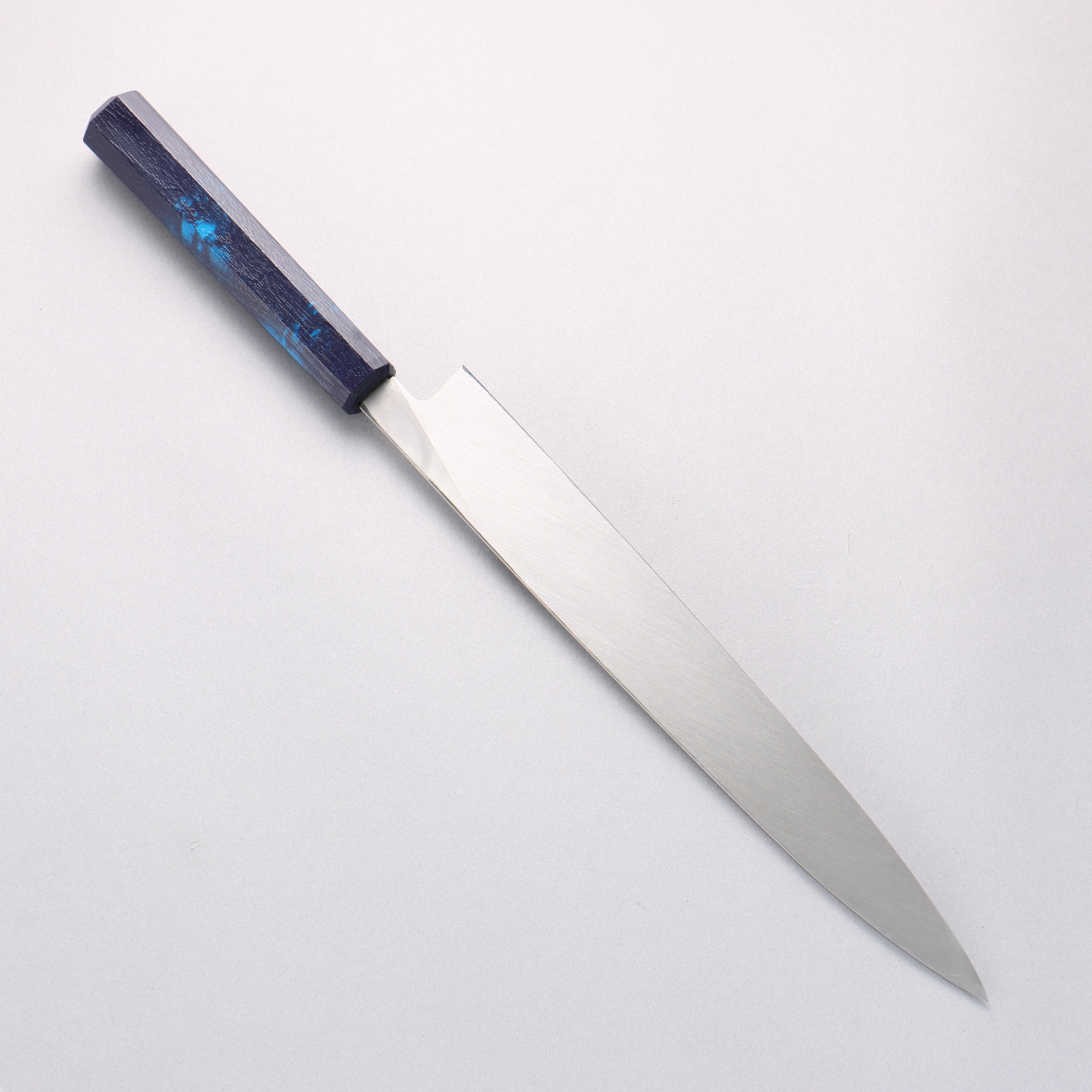 堺 孝行 なないろ INOX モリブデン鋼 柳刃包丁 270mm ABS樹脂(群青べっ甲)柄 - 清助刃物