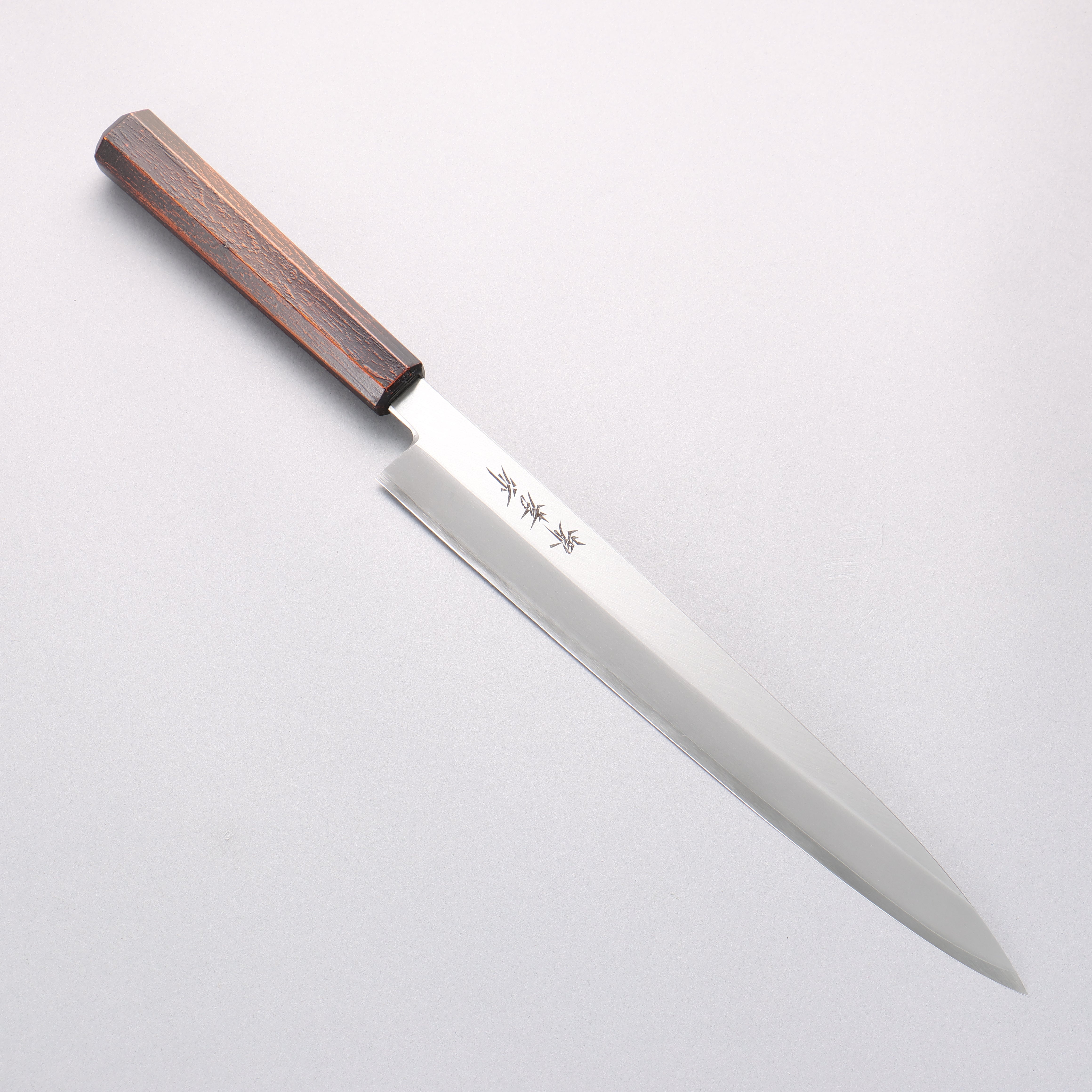 堺 孝行 なないろ INOX モリブデン鋼 柳刃包丁 270mm ABS樹脂(レトロ木目)柄 - 清助刃物