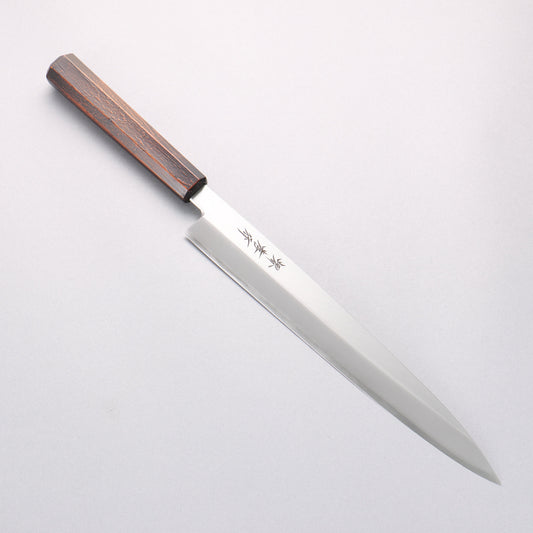 堺 孝行 なないろ INOX モリブデン鋼 柳刃包丁 270mm ABS樹脂(レトロ木目)柄 - 清助刃物