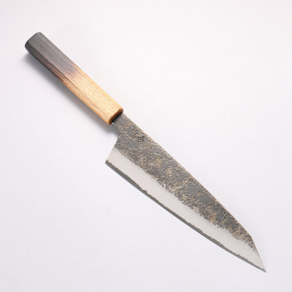 堺 孝行 焔紅蓮 青ニ鋼 黒打 鎚目 牛刀包丁 225mm 樫焼柄 – 清助刃物 Japan
