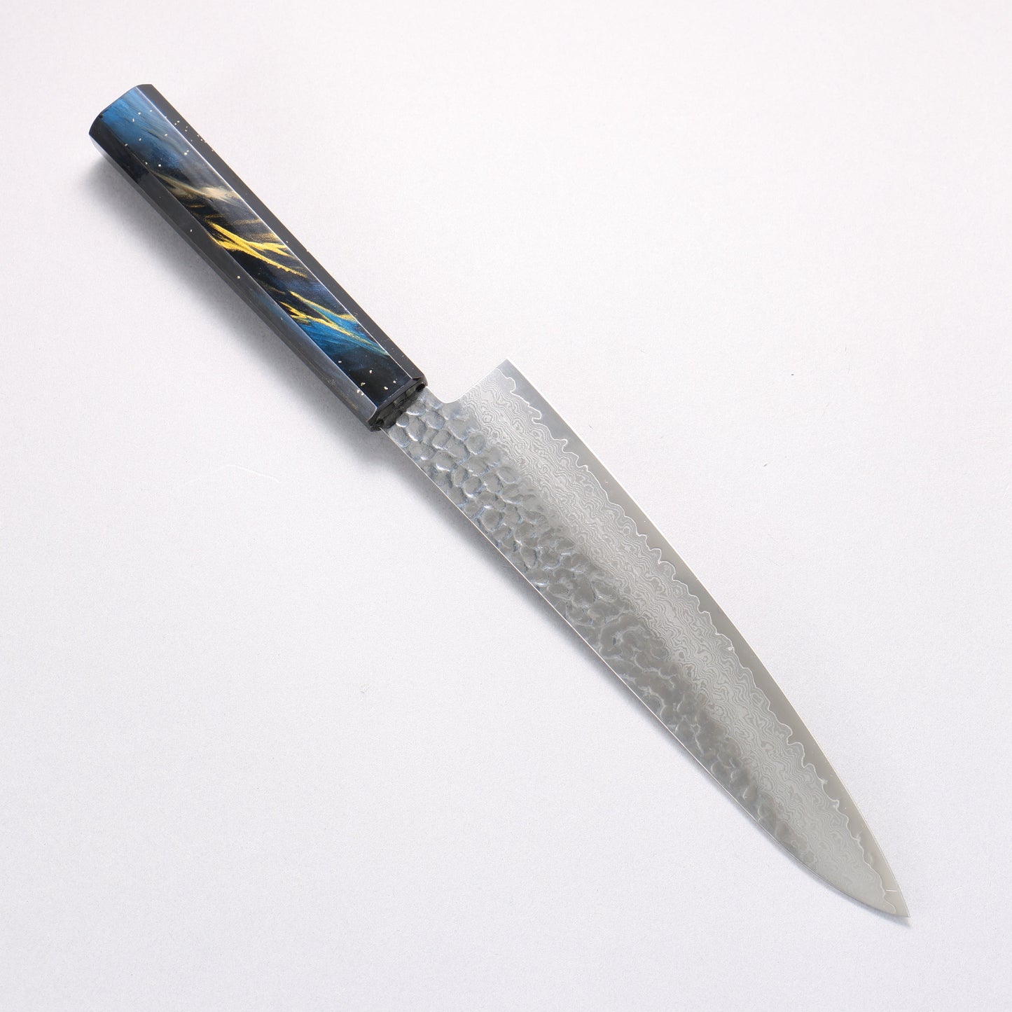 堺 孝行 V金10号 33層ダマスカス 牛刀包丁  210mm 樫の木漆塗り(彩宇)柄