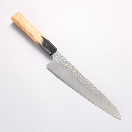 堺 孝行 V金10号 33層ダマスカス 牛刀包丁  210mm 樫の木漆塗り(黒伸)柄
