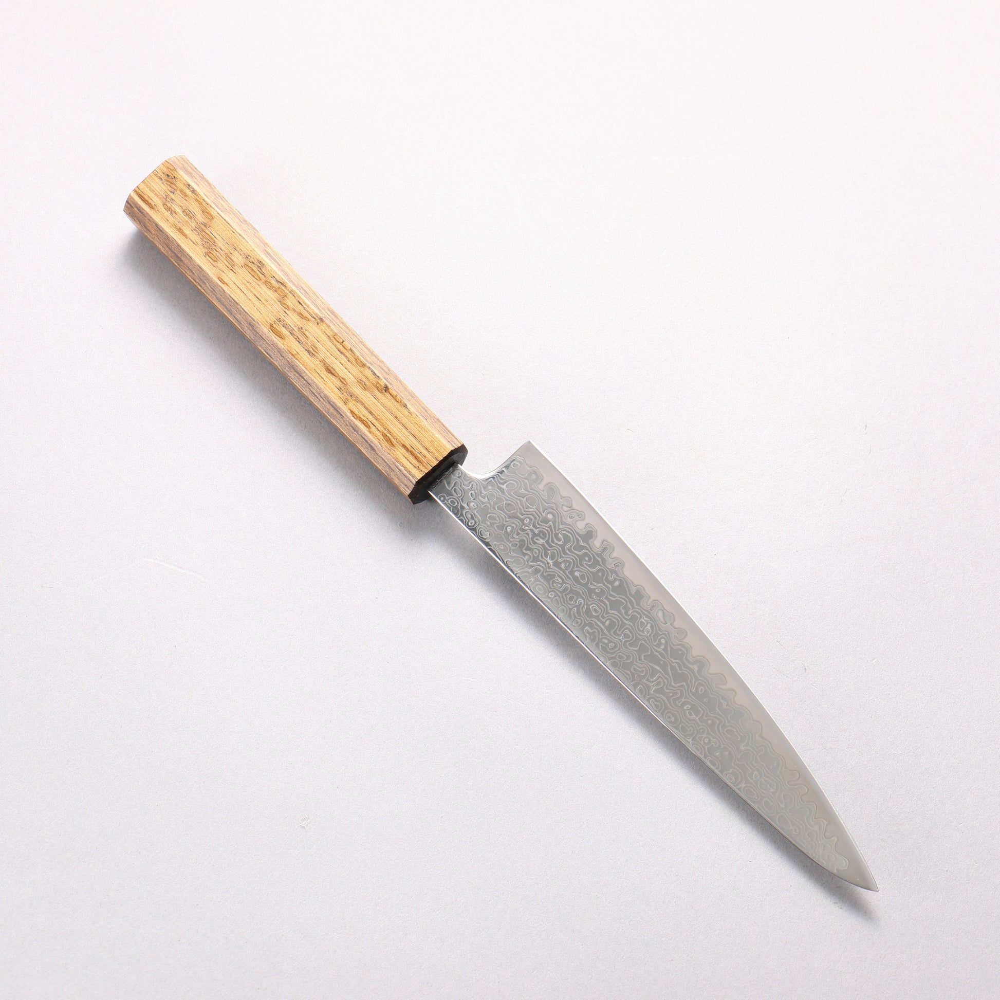 清助 V金10号 磨き仕上げ ペティーナイフ 150mm 樫柄 - 清助刃物