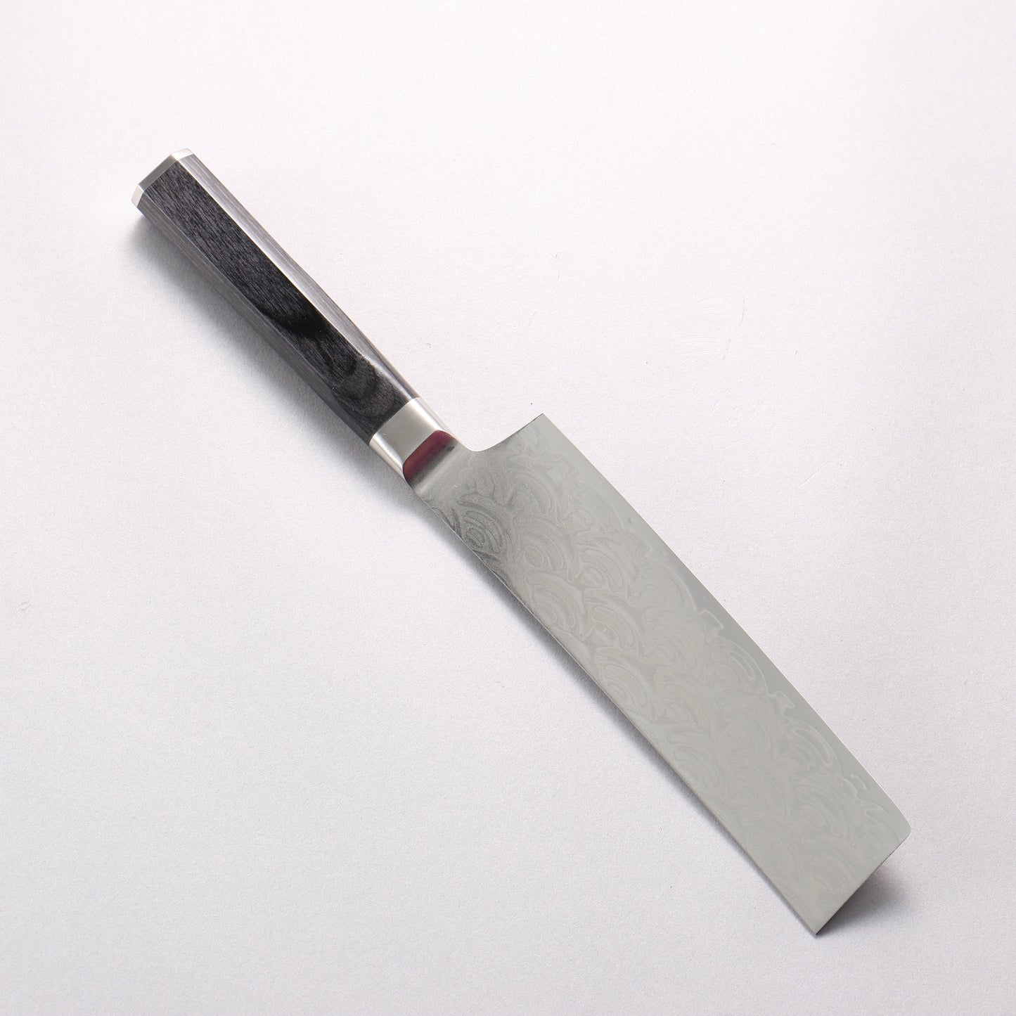 堺 孝行 青海波 Böhler SP スチール 45層ダマスカス 磨き仕上げ 菜切包丁 160mm 黒合板柄 - 清助刃物